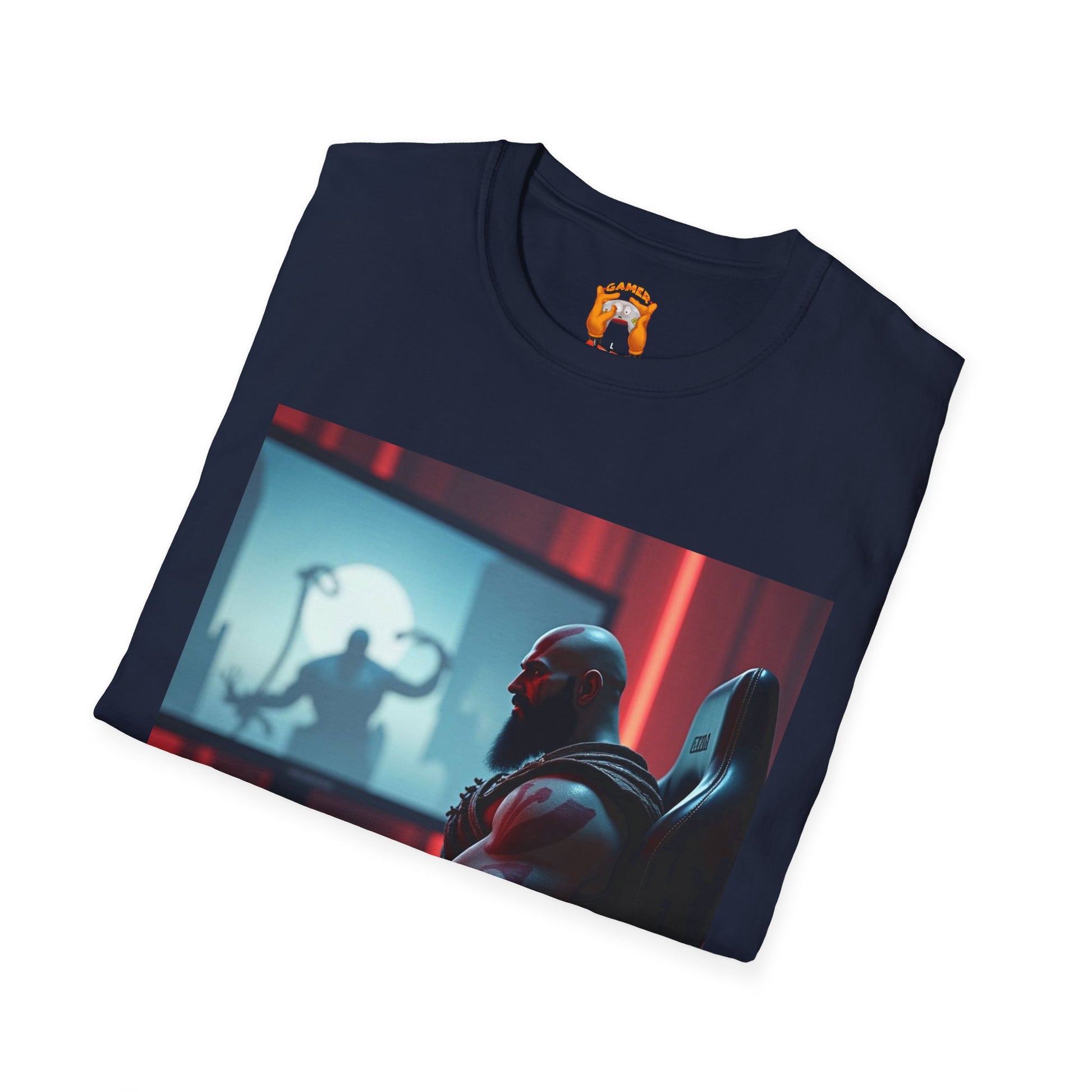 Copy of Gaming T-Shirt - Kratos Playing GOD OF WAR