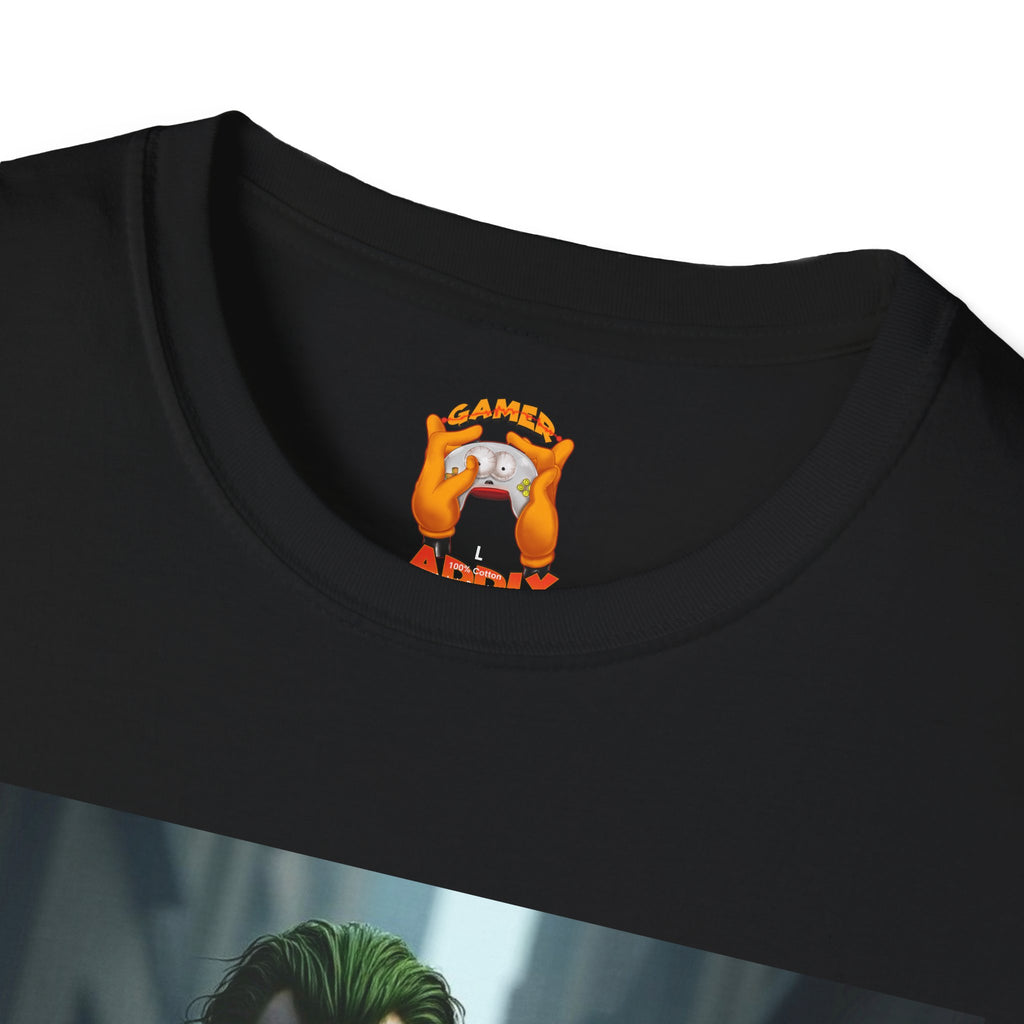 Joker Graphic T-Shirt, Unisex Tee, Geek Style Top, Comic Fan Apparel, Unique Gift for Him/Her, Halloween Costume Shirt