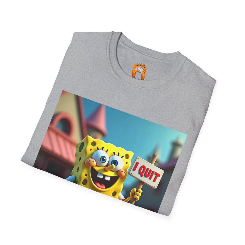 Funny SpongeBob T-Shirt, Ideal for Fans, Casual Wear, Gifts for Kids and Adults, Quirky Humor Tee, Fun Summer Outfit