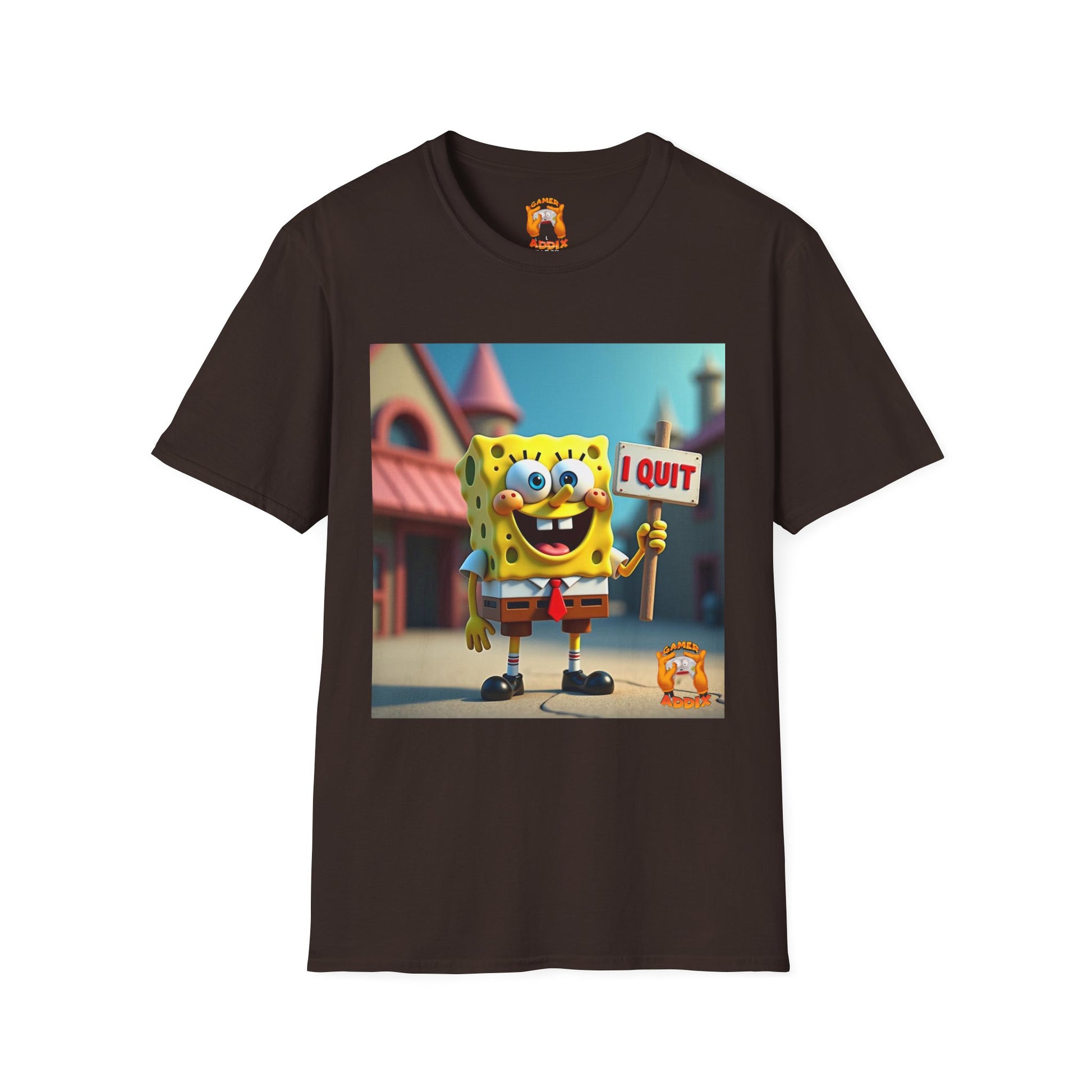 Funny SpongeBob T-Shirt, Ideal for Fans, Casual Wear, Gifts for Kids and Adults, Quirky Humor Tee, Fun Summer Outfit