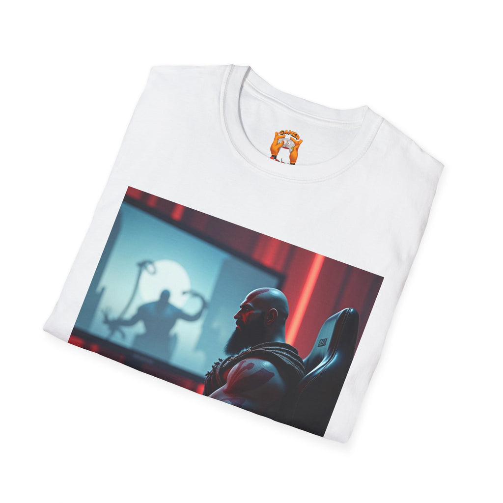 Copy of Gaming T-Shirt - Kratos Playing GOD OF WAR