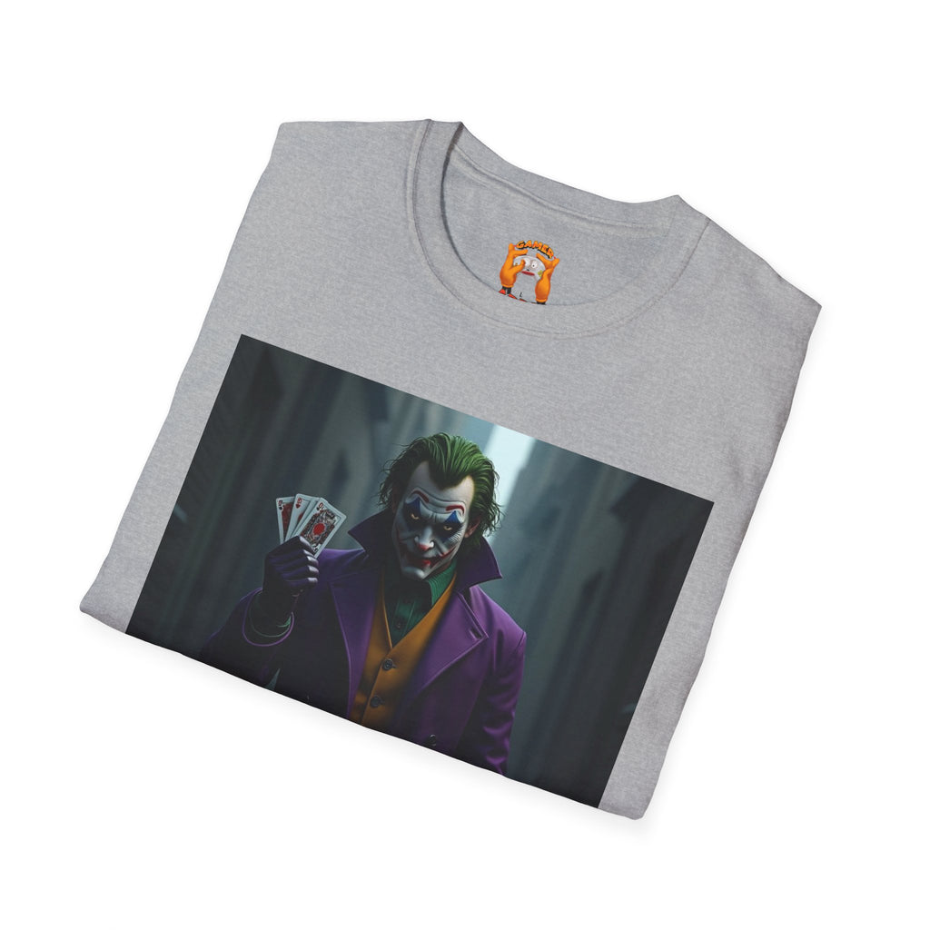 Joker Graphic T-Shirt, Unisex Tee, Geek Style Top, Comic Fan Apparel, Unique Gift for Him/Her, Halloween Costume Shirt