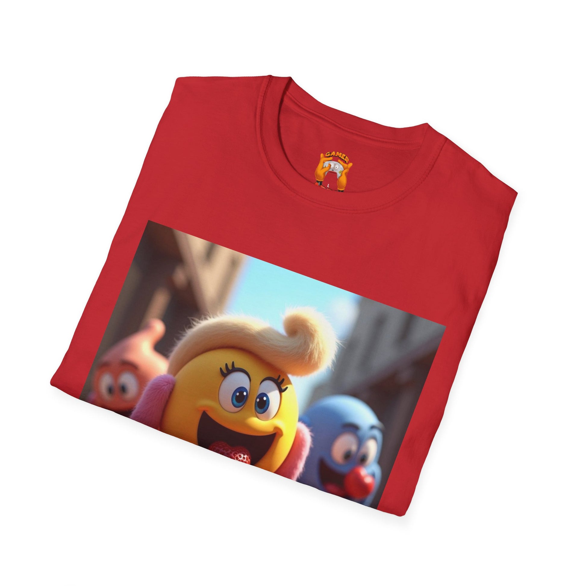 Mz. P MAN Cute Cartoon Character  Softstyle T-Shirt, Fun Graphic Tee for Kids and Adults, Gift for Birthdays, Holidays, or Just Because!