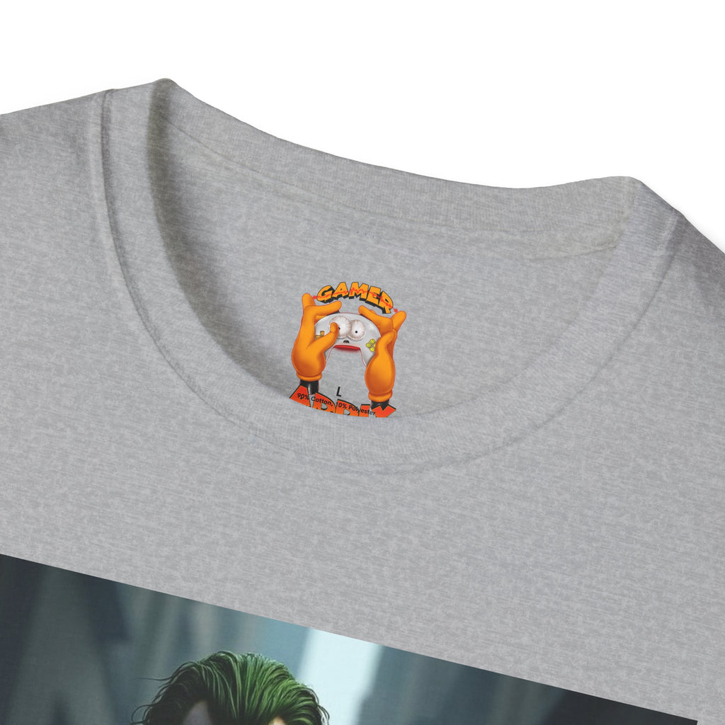 Joker Graphic T-Shirt, Unisex Tee, Geek Style Top, Comic Fan Apparel, Unique Gift for Him/Her, Halloween Costume Shirt