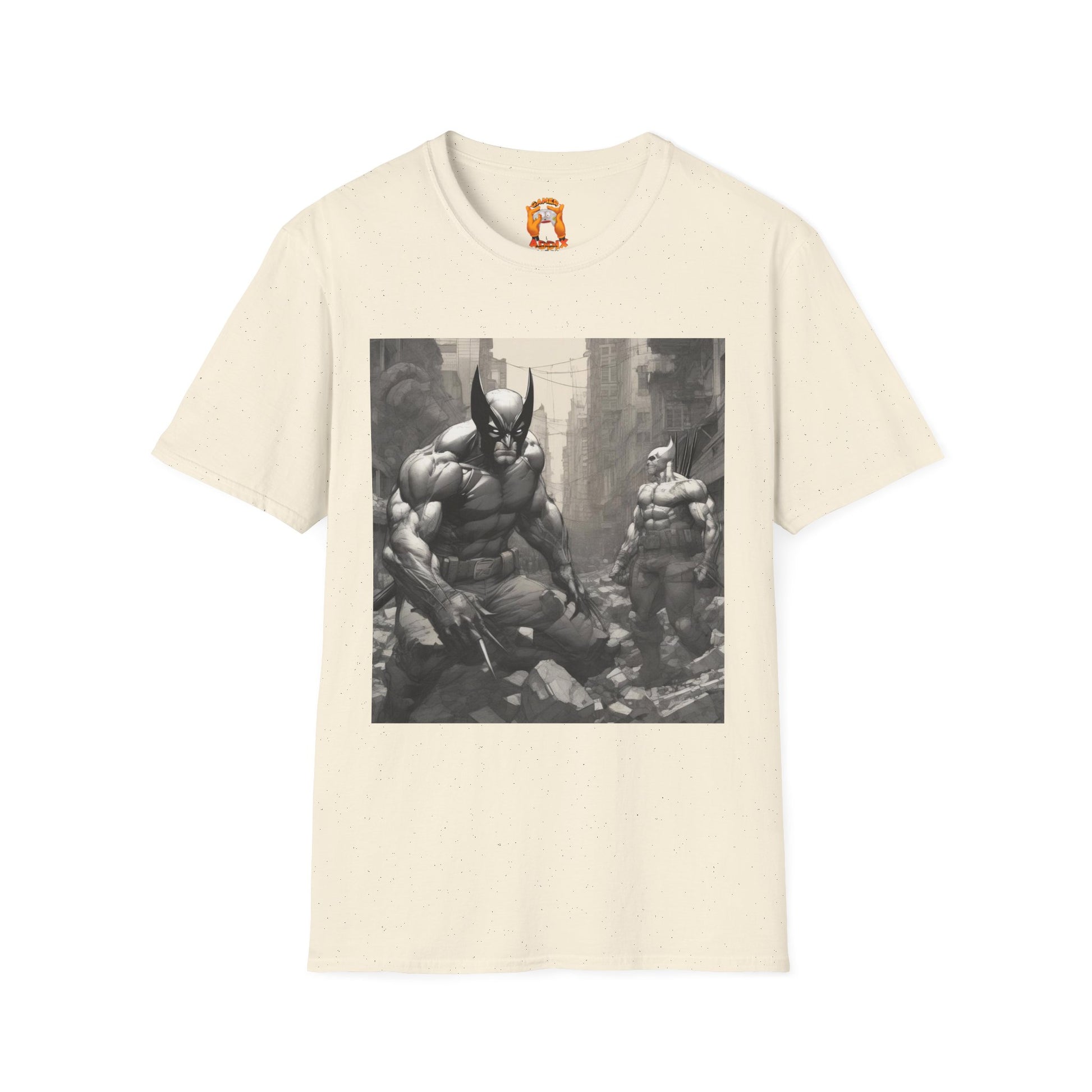 Wolverine T-Shirt with Bold Artistic Design, Graphic Tee, Casual Wear, Gift for Fans, Streetwear