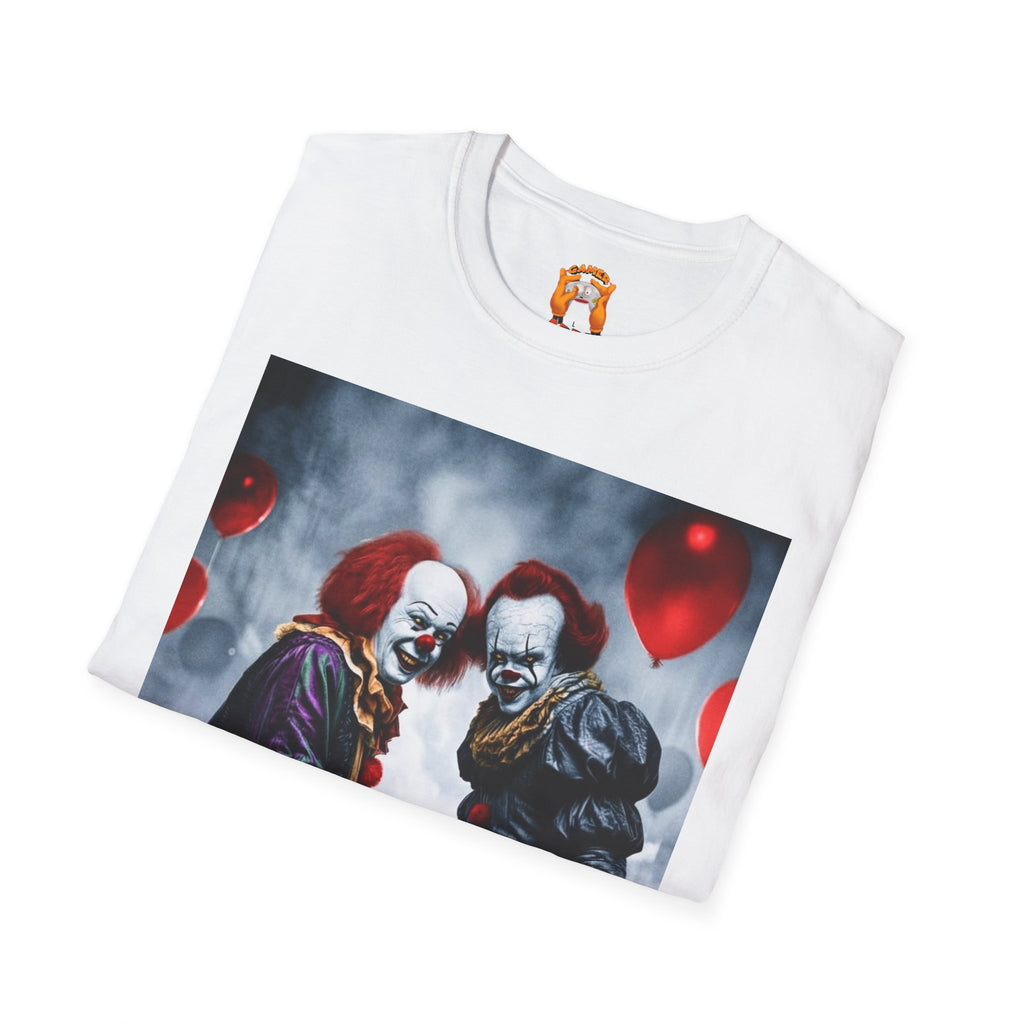 Clown Duel Graphic T-Shirt — “Derry” Horror Movie Inspired Tee