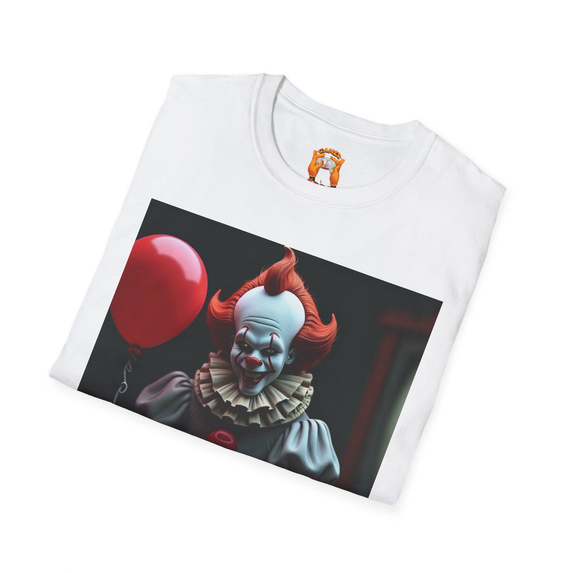 Horror Clown T-Shirt — Pennywise Gaming Clown Graphic Tee