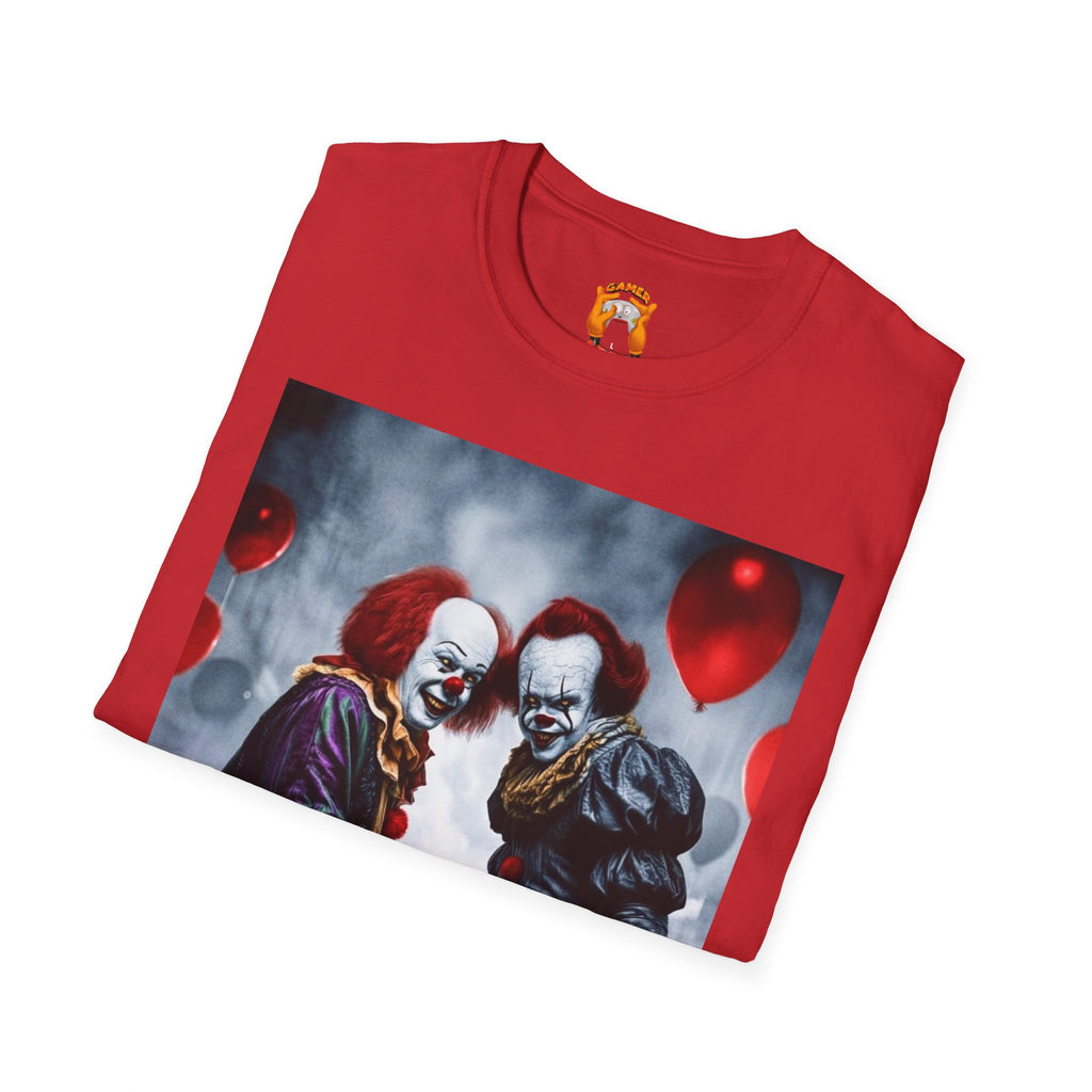 Clown Duel Graphic T-Shirt — “Derry” Horror Movie Inspired Tee
