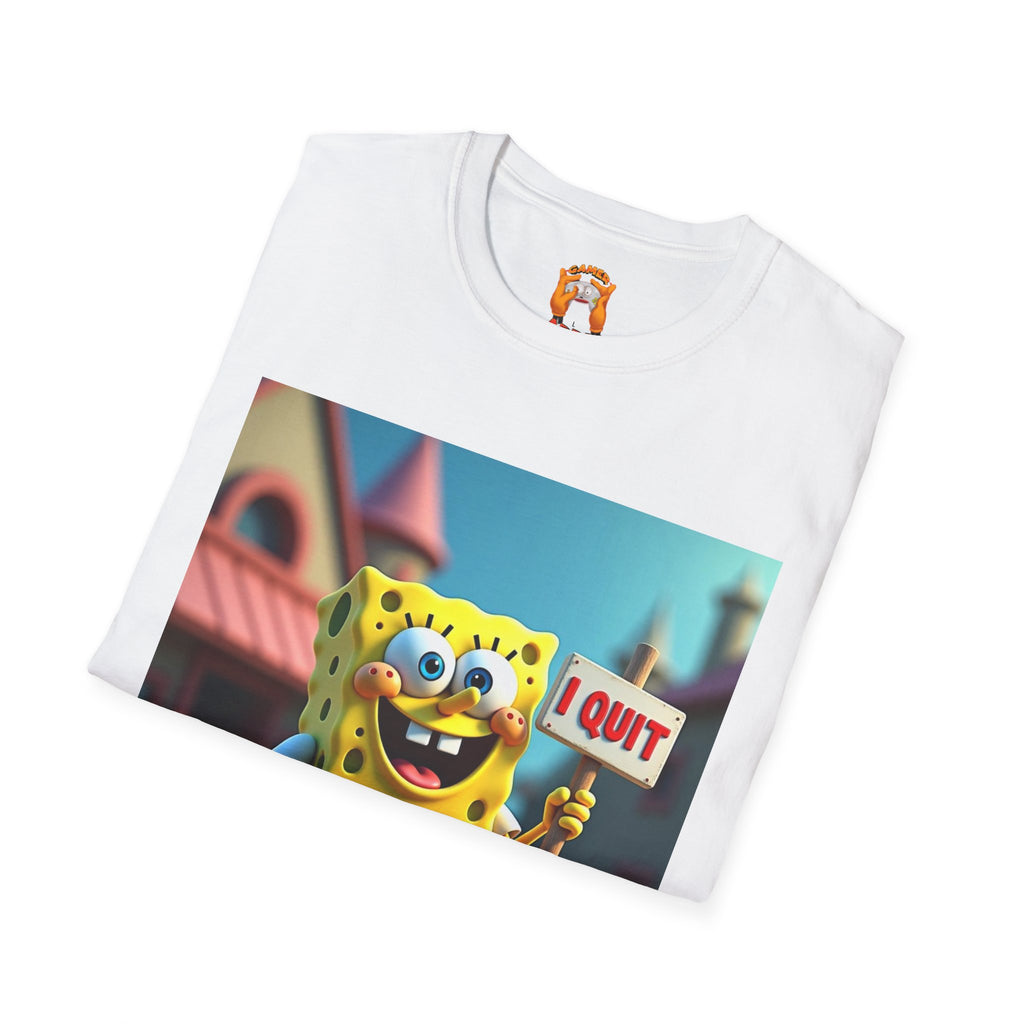 Funny SpongeBob T-Shirt, Ideal for Fans, Casual Wear, Gifts for Kids and Adults, Quirky Humor Tee, Fun Summer Outfit
