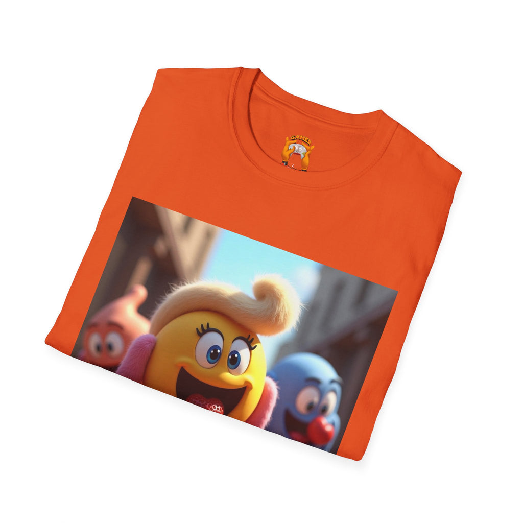 Mz. P MAN Cute Cartoon Character  Softstyle T-Shirt, Fun Graphic Tee for Kids and Adults, Gift for Birthdays, Holidays, or Just Because!