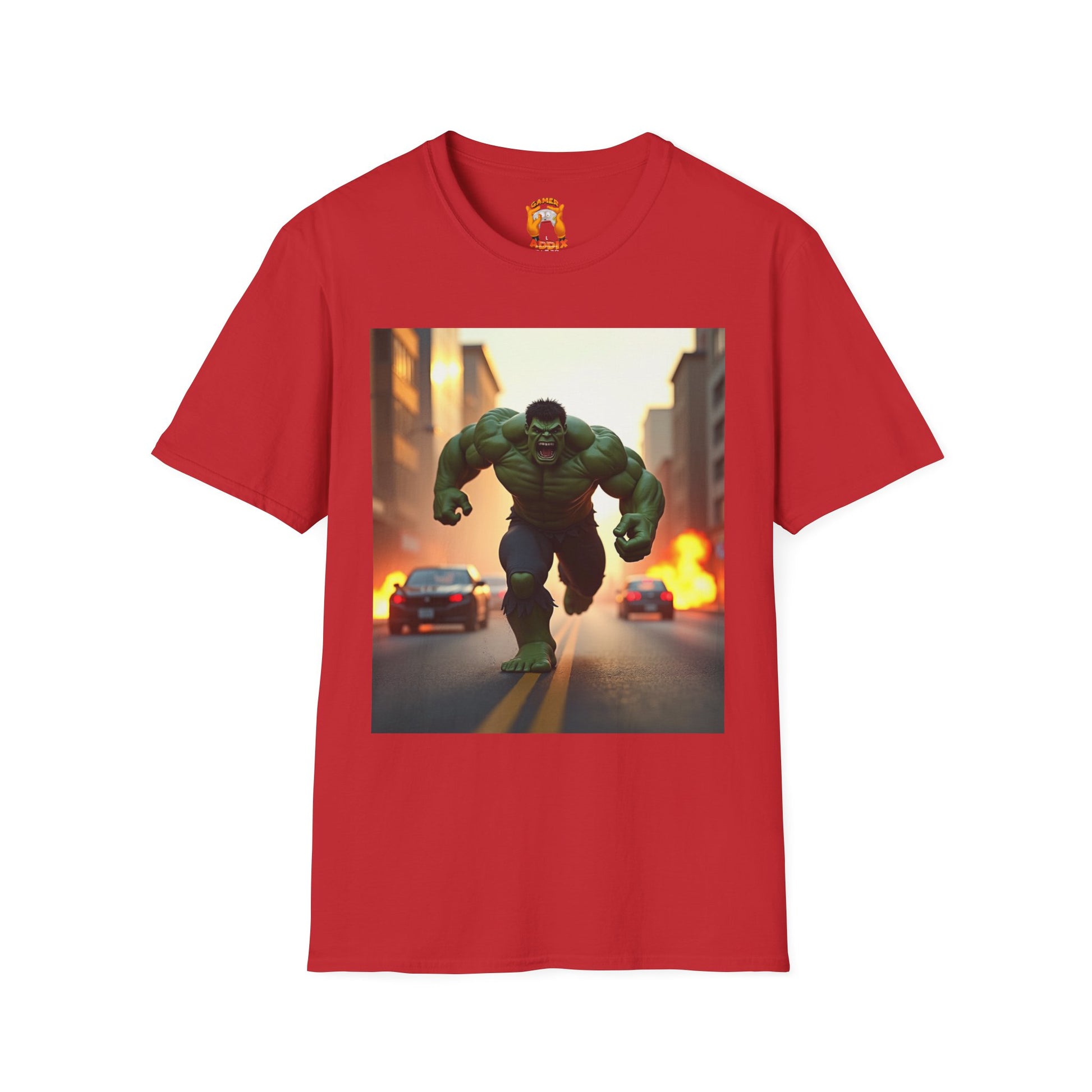 Hulk Graphic Tee - Unisex Softstyle T-Shirt, Casual Wear, Marvel Fan Gear, Birthday Gift, Everyday Outfit, Comic Lover Apparel