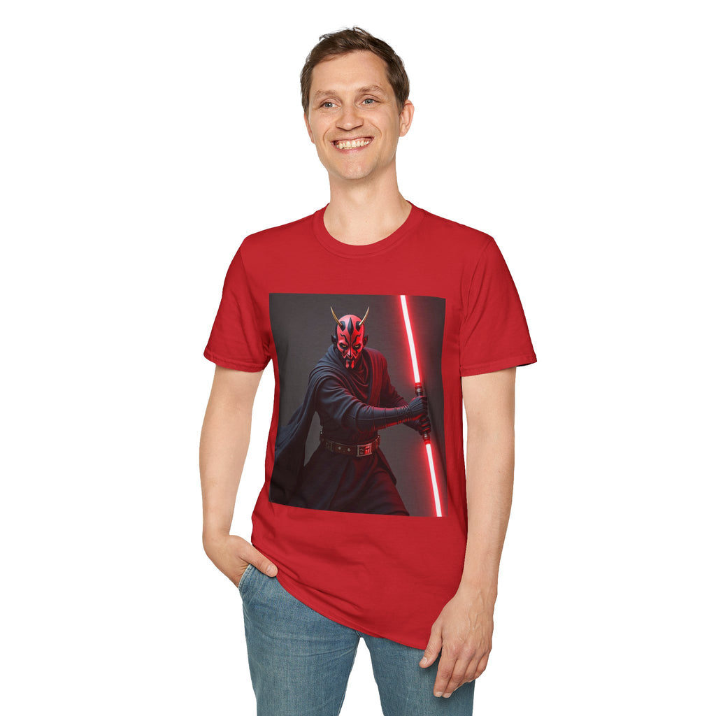 Darth Maul Graphic T-Shirt, Unisex Star Wars Tee, Sci-Fi Fan Apparel, Gift for Geeks, Cool Casual Shirt
