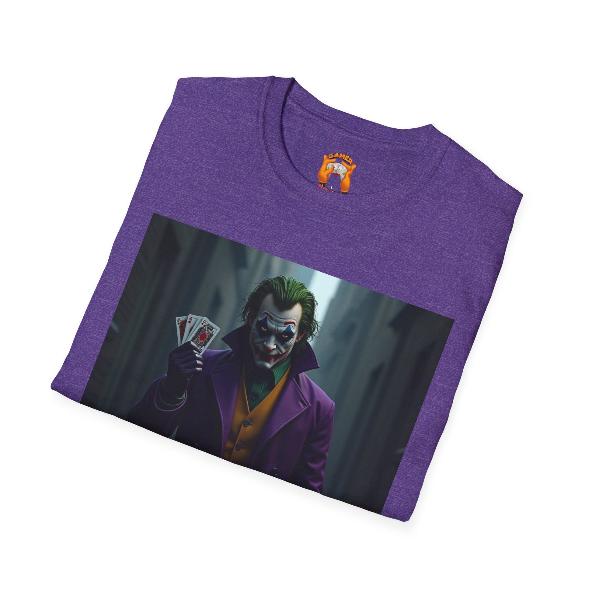 Joker Graphic T-Shirt, Unisex Tee, Geek Style Top, Comic Fan Apparel, Unique Gift for Him/Her, Halloween Costume Shirt