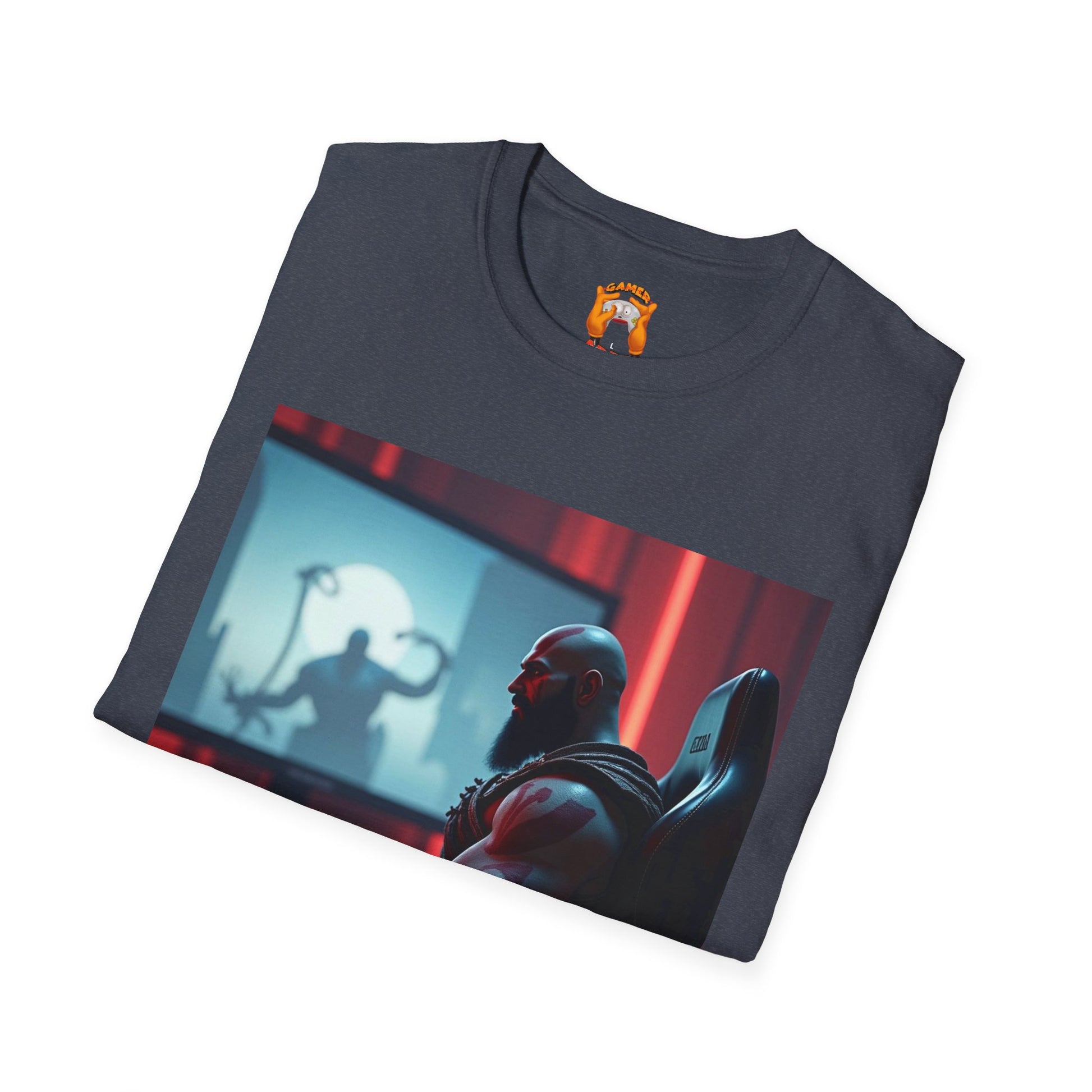 Copy of Gaming T-Shirt - Kratos Playing GOD OF WAR