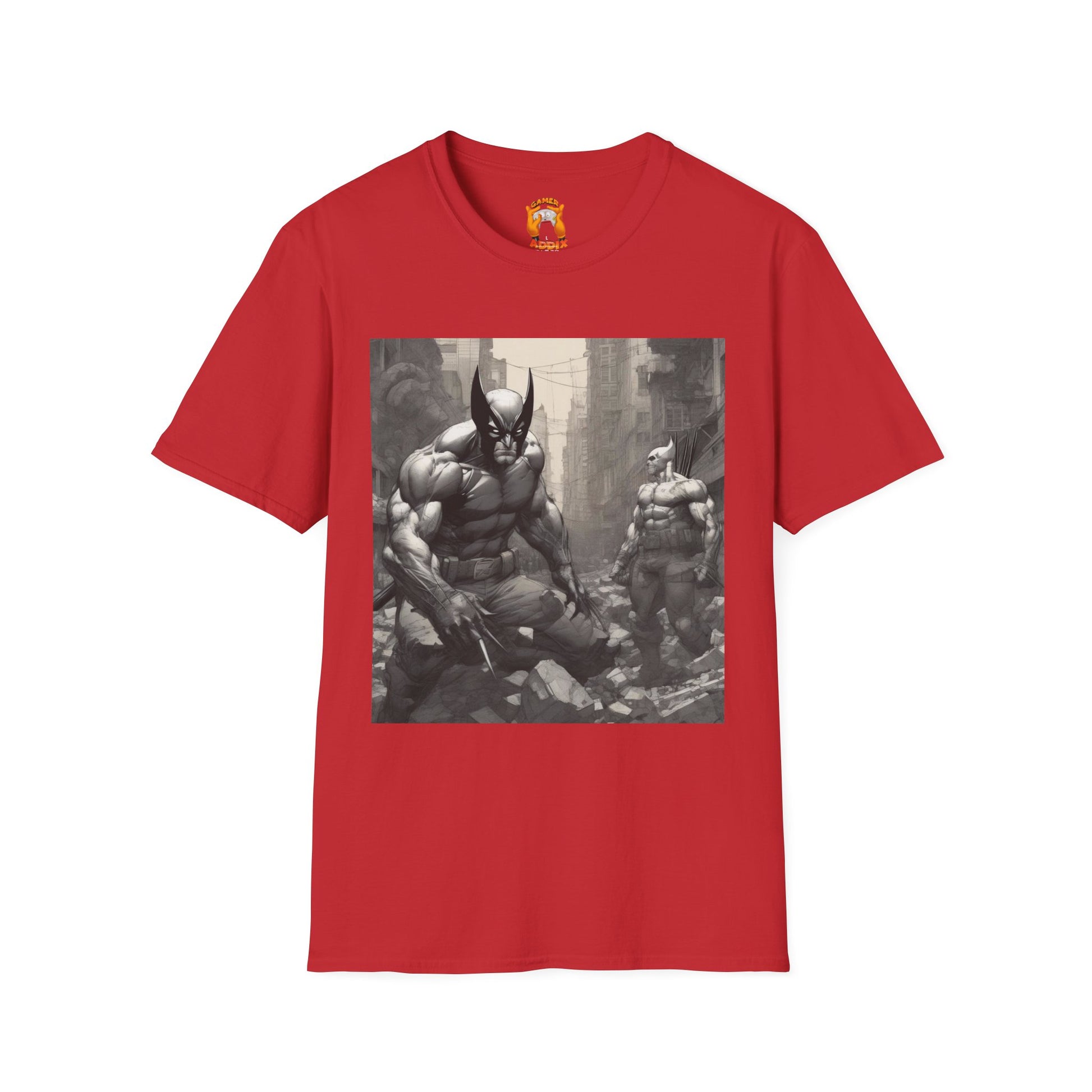 Wolverine T-Shirt with Bold Artistic Design, Graphic Tee, Casual Wear, Gift for Fans, Streetwear
