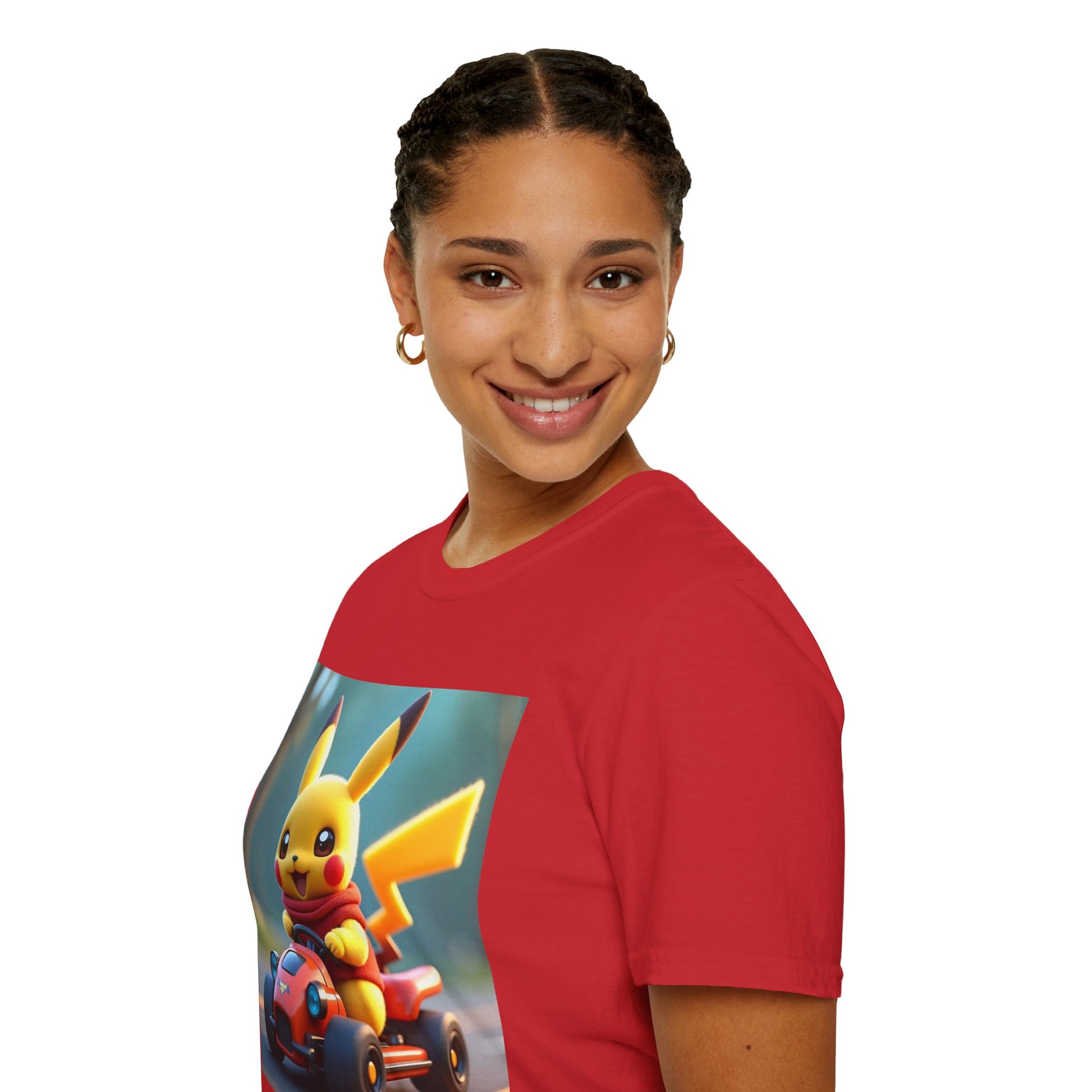 Pikakart  University T-Shirt, Fun Gift for Gamers, Casual Wear, Anime Fan Tee, Birthday Gift, Unisex Softstyle Tee