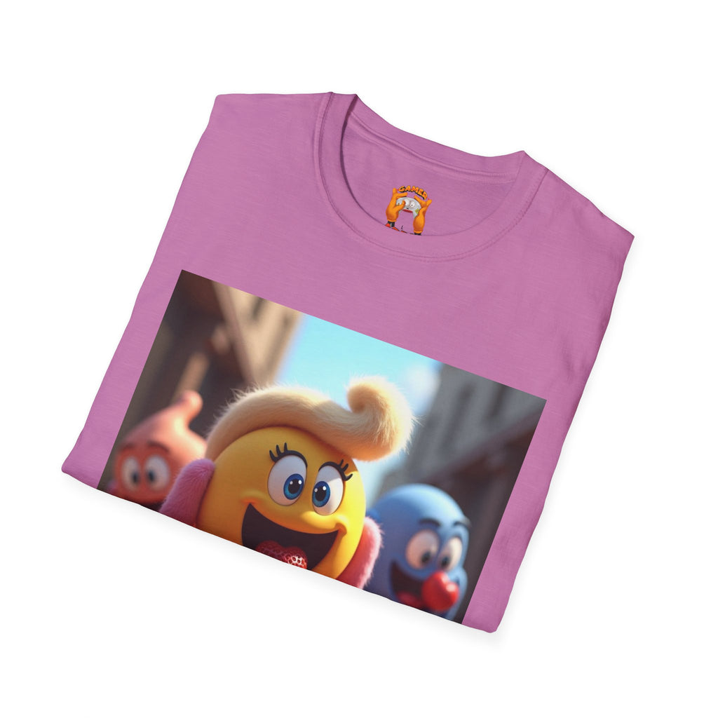 Mz. P MAN Cute Cartoon Character  Softstyle T-Shirt, Fun Graphic Tee for Kids and Adults, Gift for Birthdays, Holidays, or Just Because!