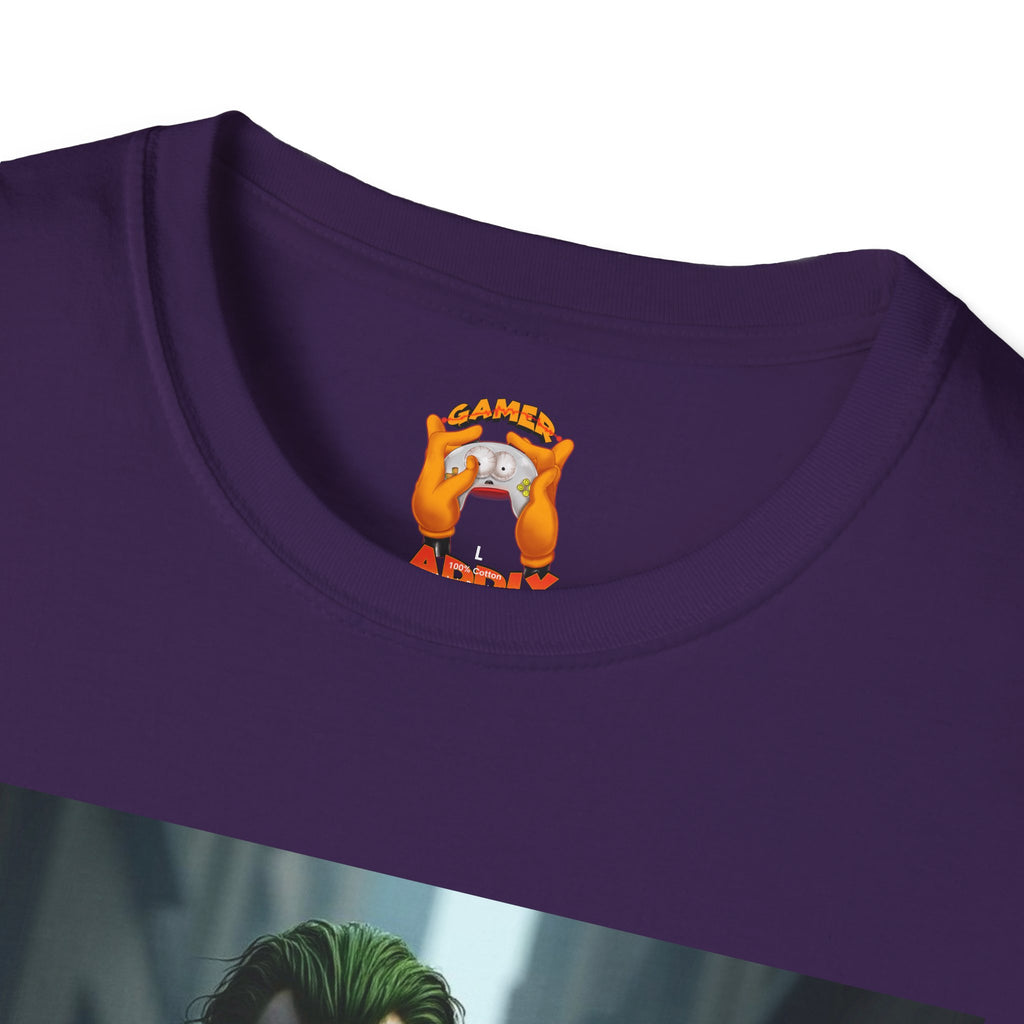 Joker Graphic T-Shirt, Unisex Tee, Geek Style Top, Comic Fan Apparel, Unique Gift for Him/Her, Halloween Costume Shirt