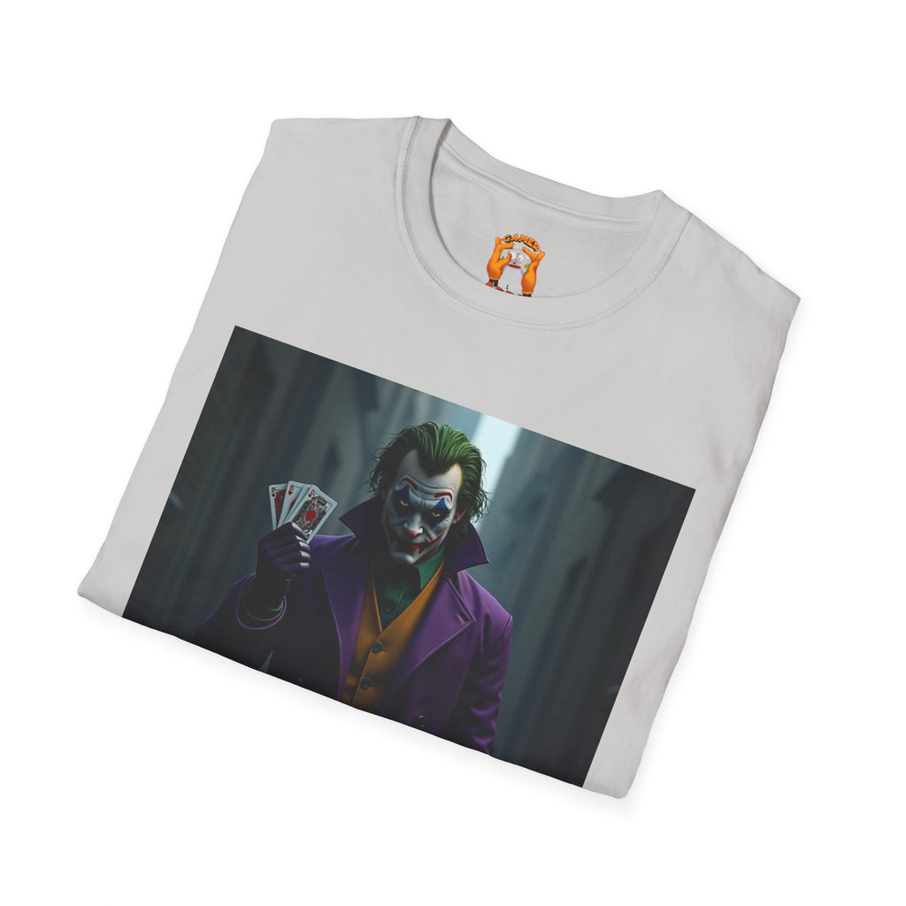 Joker Graphic T-Shirt, Unisex Tee, Geek Style Top, Comic Fan Apparel, Unique Gift for Him/Her, Halloween Costume Shirt