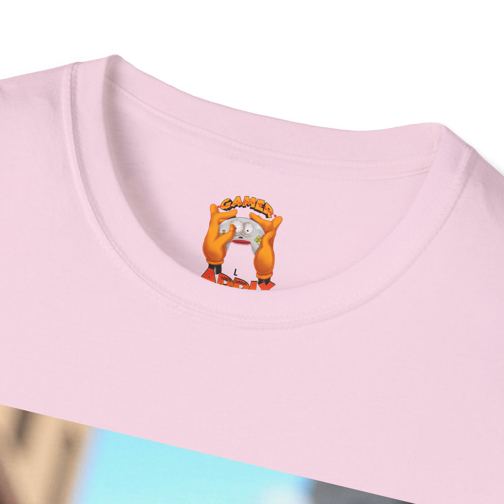 Mz. P MAN Cute Cartoon Character  Softstyle T-Shirt, Fun Graphic Tee for Kids and Adults, Gift for Birthdays, Holidays, or Just Because!