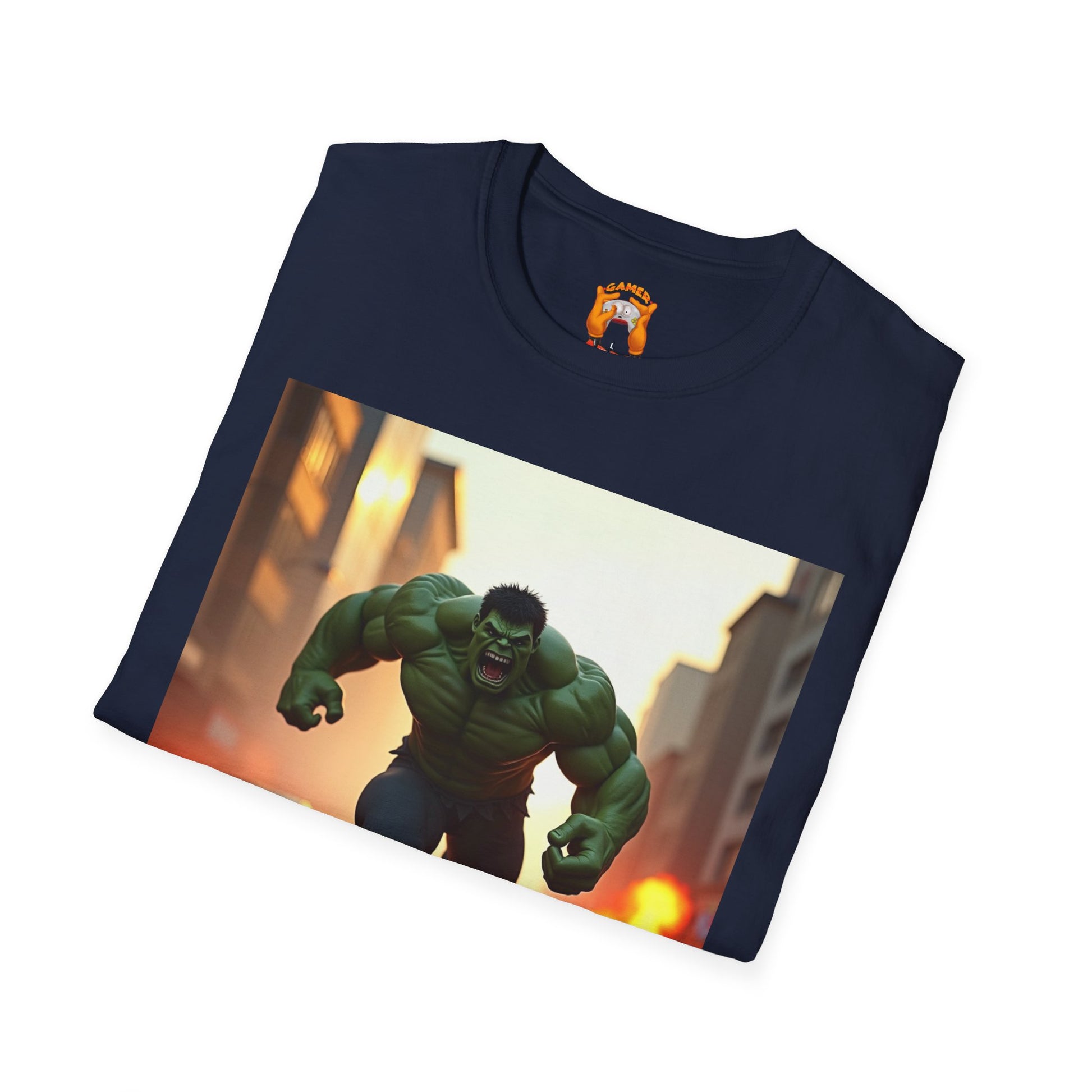 Hulk Graphic Tee - Unisex Softstyle T-Shirt, Casual Wear, Marvel Fan Gear, Birthday Gift, Everyday Outfit, Comic Lover Apparel
