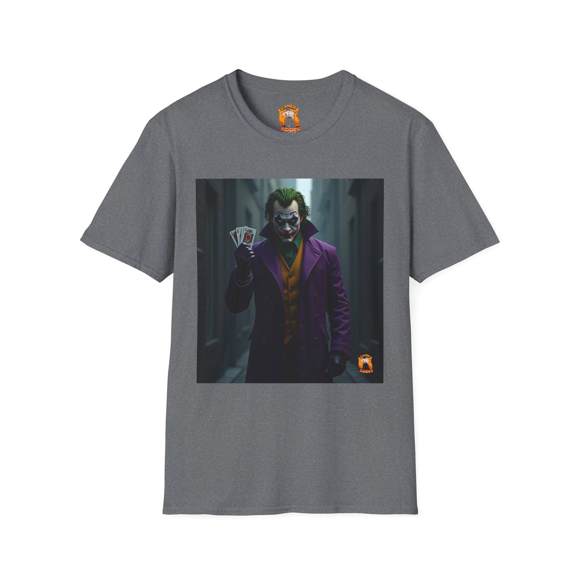 Joker Graphic T-Shirt, Unisex Tee, Geek Style Top, Comic Fan Apparel, Unique Gift for Him/Her, Halloween Costume Shirt