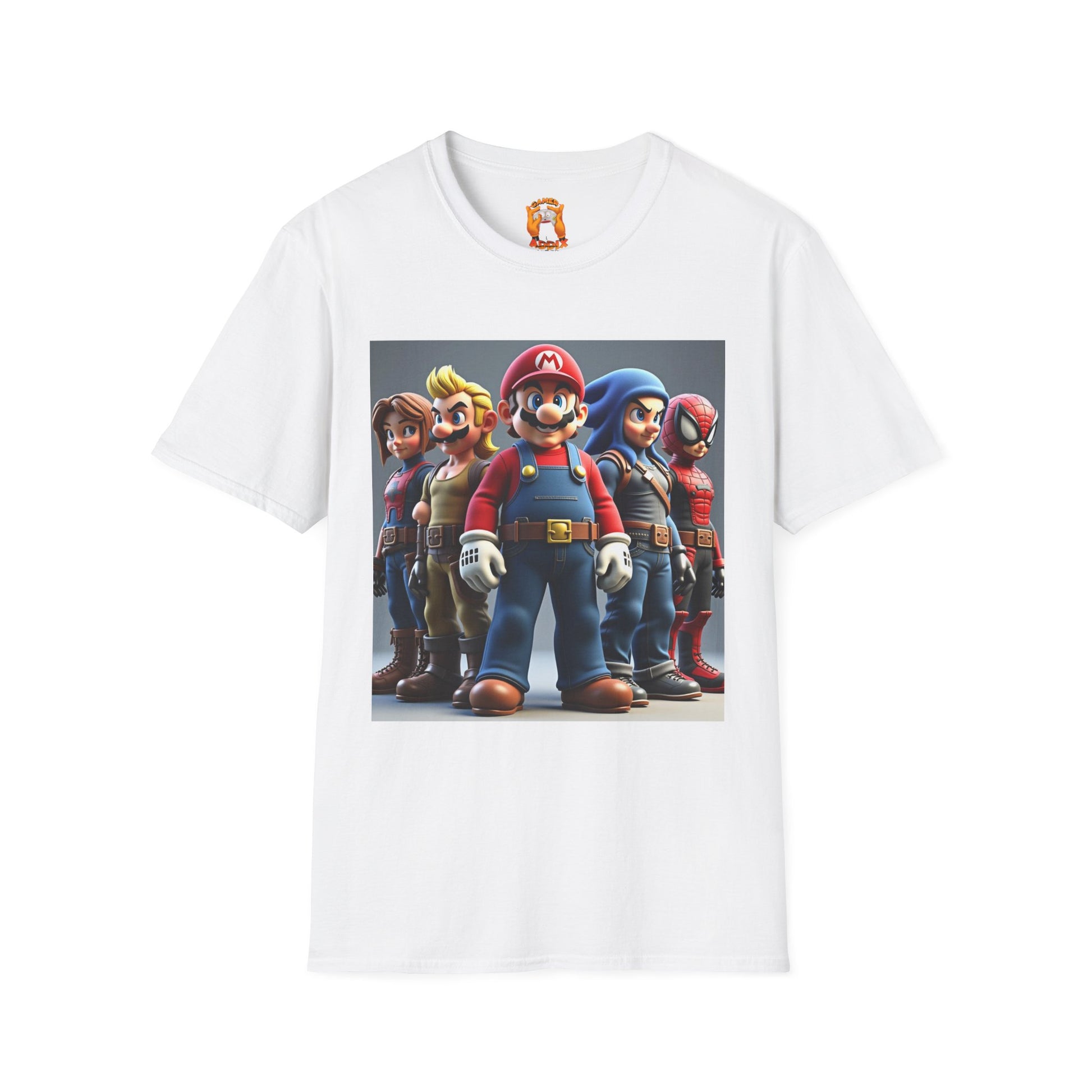 Cool Gamer Character T-Shirt, Unisex Graphic Tee, Video Game Shirt, Gift for Gamers, Retro Style, Birthday Present