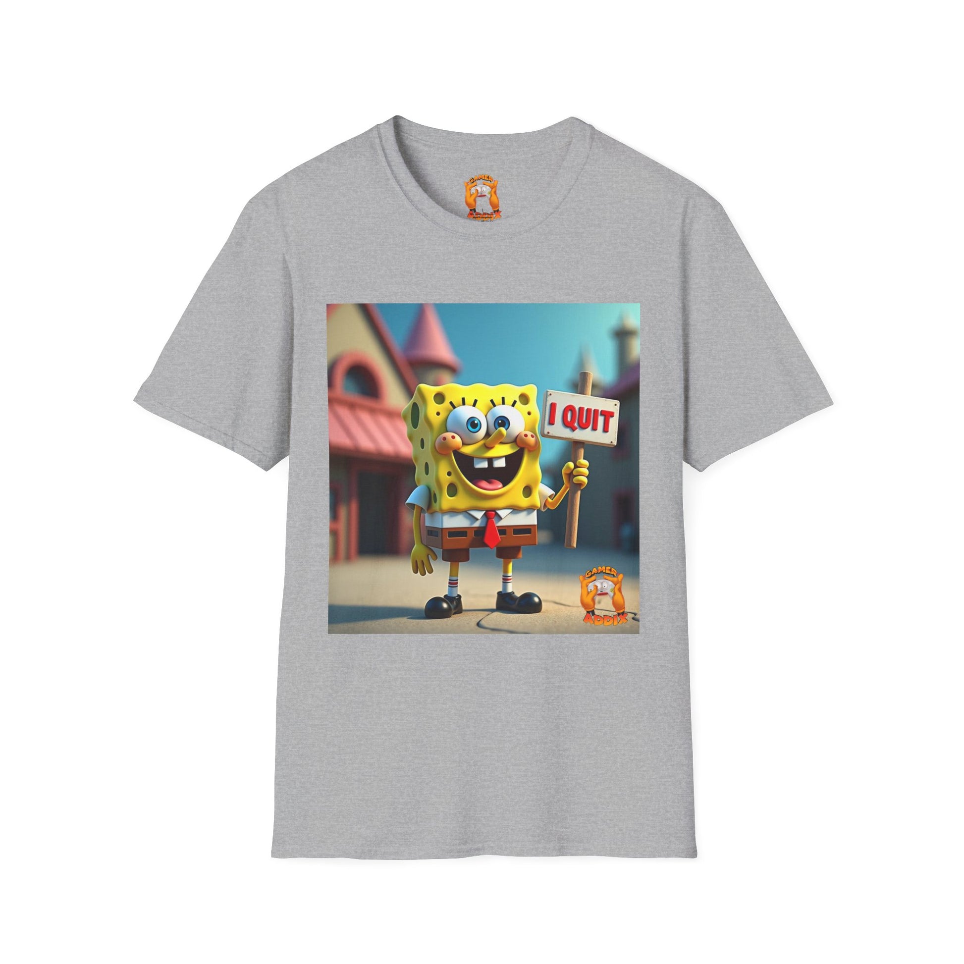 Funny SpongeBob T-Shirt, Ideal for Fans, Casual Wear, Gifts for Kids and Adults, Quirky Humor Tee, Fun Summer Outfit