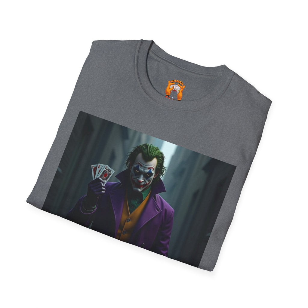Joker Graphic T-Shirt, Unisex Tee, Geek Style Top, Comic Fan Apparel, Unique Gift for Him/Her, Halloween Costume Shirt