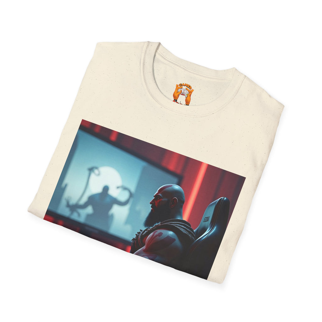 Copy of Gaming T-Shirt - Kratos Playing GOD OF WAR