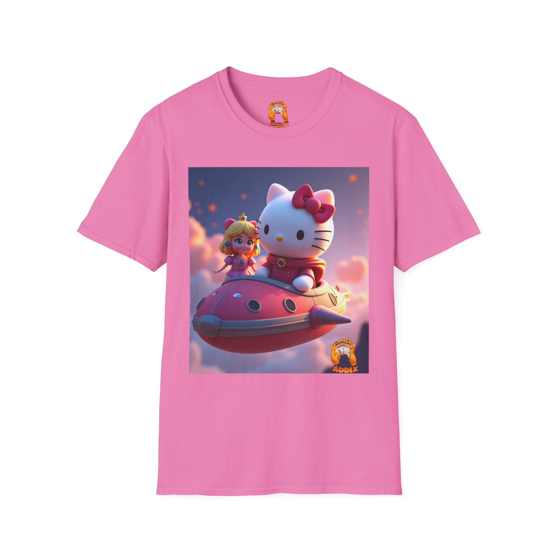 Cute Hello Kitty Graphic Tee,  T-Shirt, Kawaii Fashion, Anime Gift, Casual Wear, Comfortable Everyday Shirt