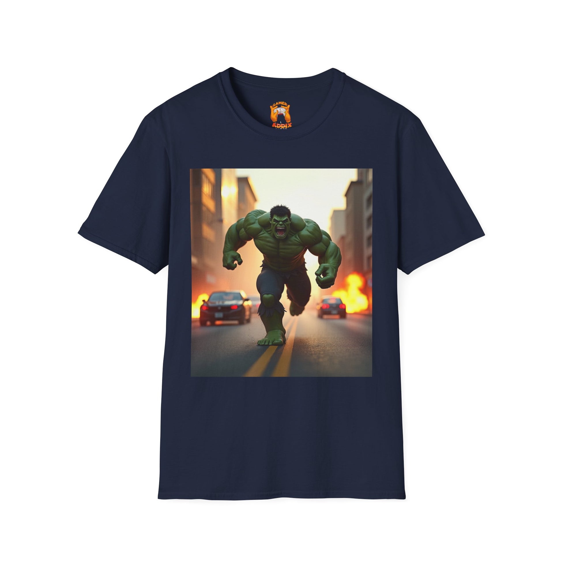 Hulk Graphic Tee - Unisex Softstyle T-Shirt, Casual Wear, Marvel Fan Gear, Birthday Gift, Everyday Outfit, Comic Lover Apparel