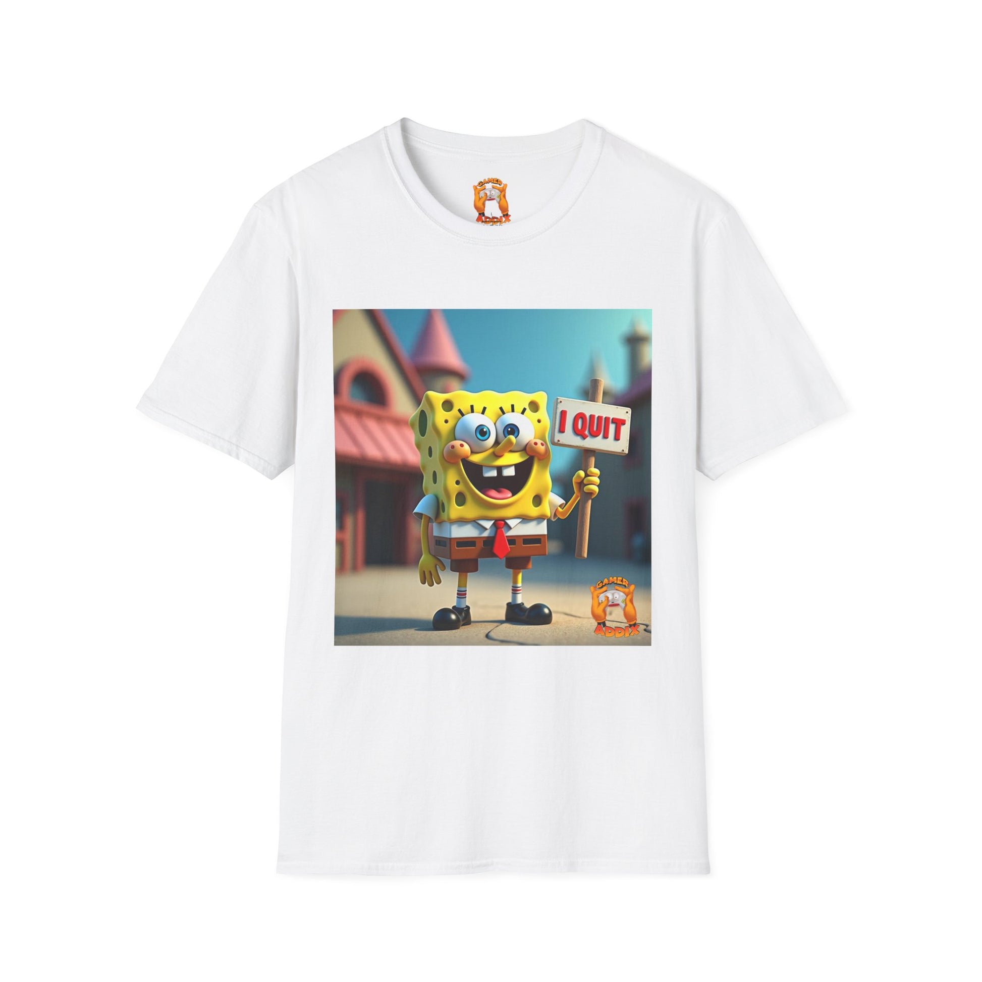 Funny SpongeBob T-Shirt, Ideal for Fans, Casual Wear, Gifts for Kids and Adults, Quirky Humor Tee, Fun Summer Outfit
