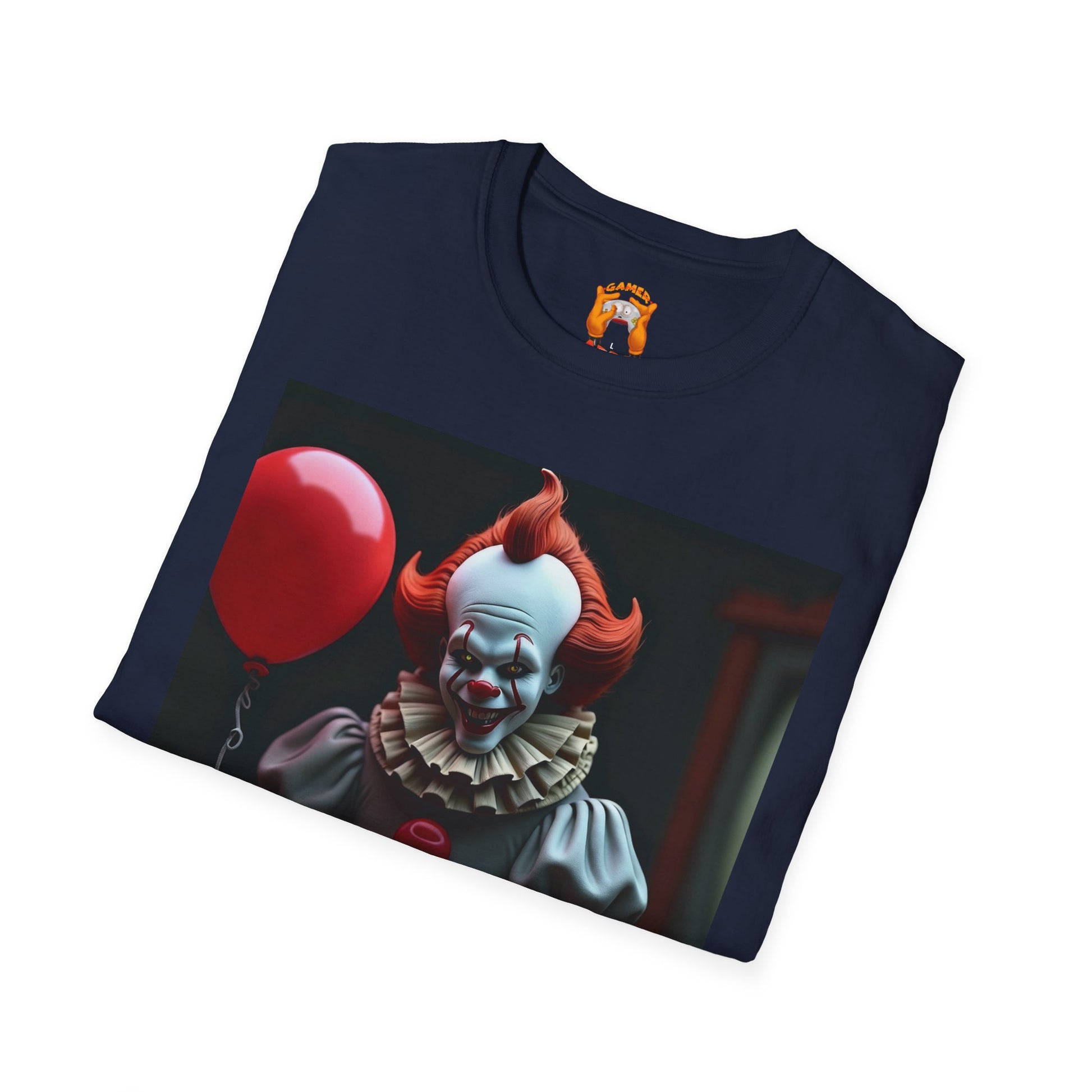 Horror Clown T-Shirt — Pennywise Gaming Clown Graphic Tee