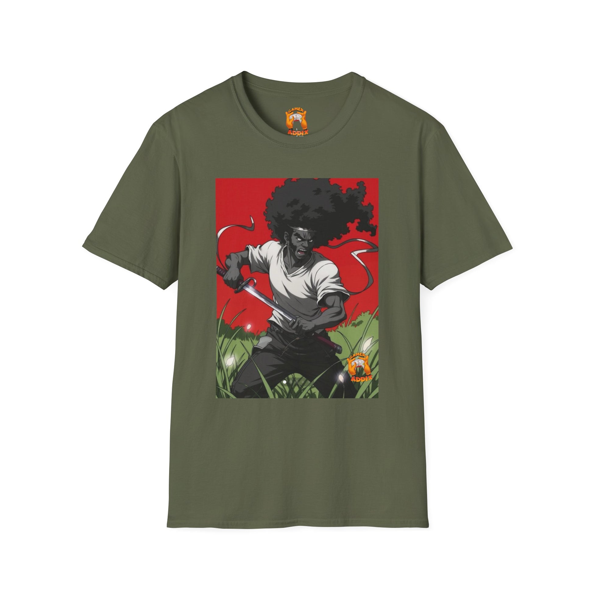 Street Samurai Graphic Tee, Unisex T-Shirt for Comic Fans, Unique Gift, Casual Wear, Street Style, Art-Inspired Apparel