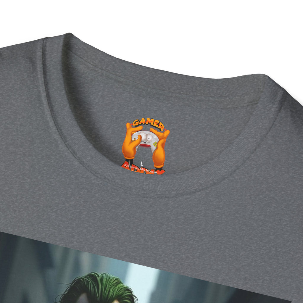 Joker Graphic T-Shirt, Unisex Tee, Geek Style Top, Comic Fan Apparel, Unique Gift for Him/Her, Halloween Costume Shirt