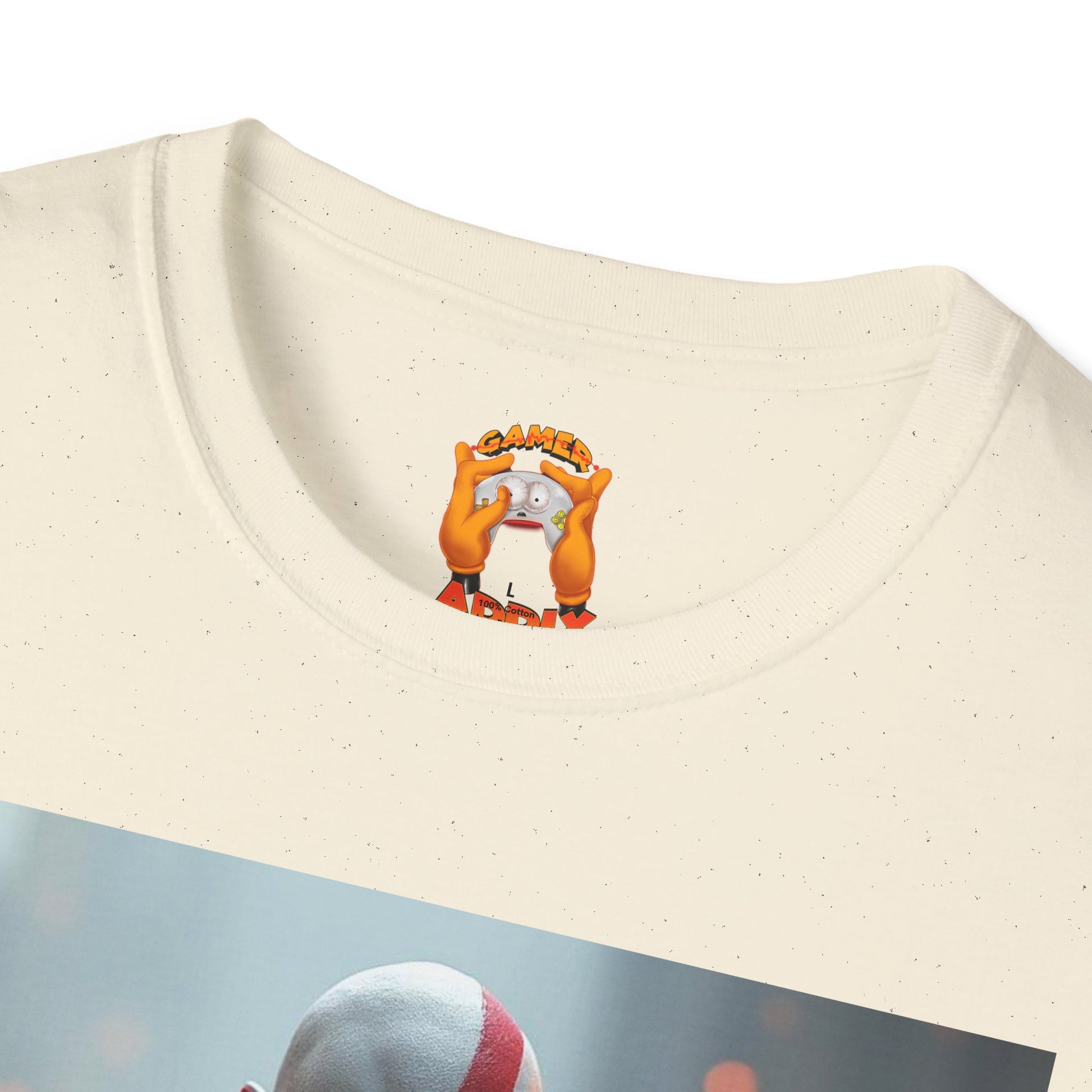 Epic Gamer Softstyle T-Shirt - Kratos Design, Unisex Tee, Perfect for Gaming Events, Birthday Gift, Casual Wear, Cosplay