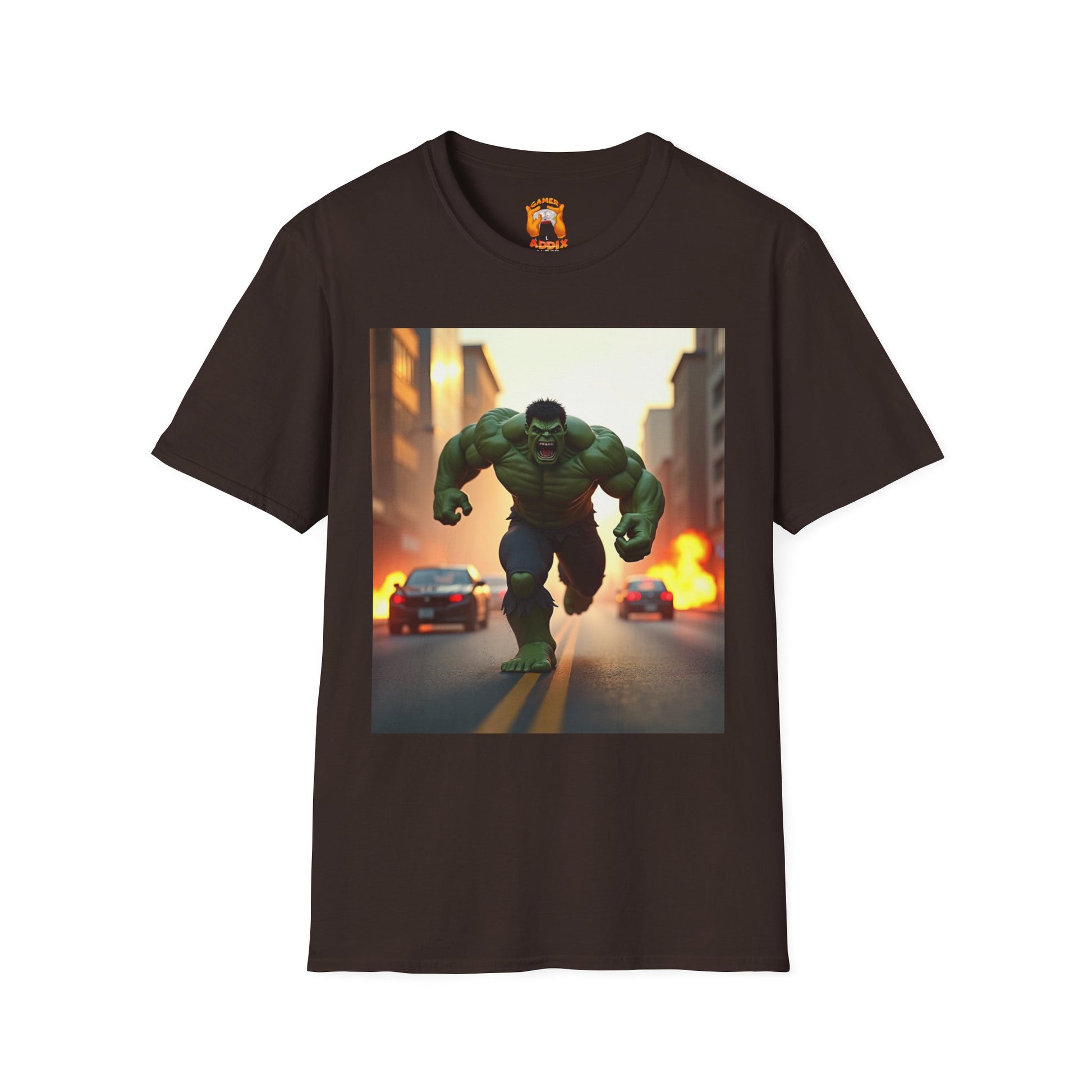 Hulk Graphic Tee - Unisex Softstyle T-Shirt, Casual Wear, Marvel Fan Gear, Birthday Gift, Everyday Outfit, Comic Lover Apparel