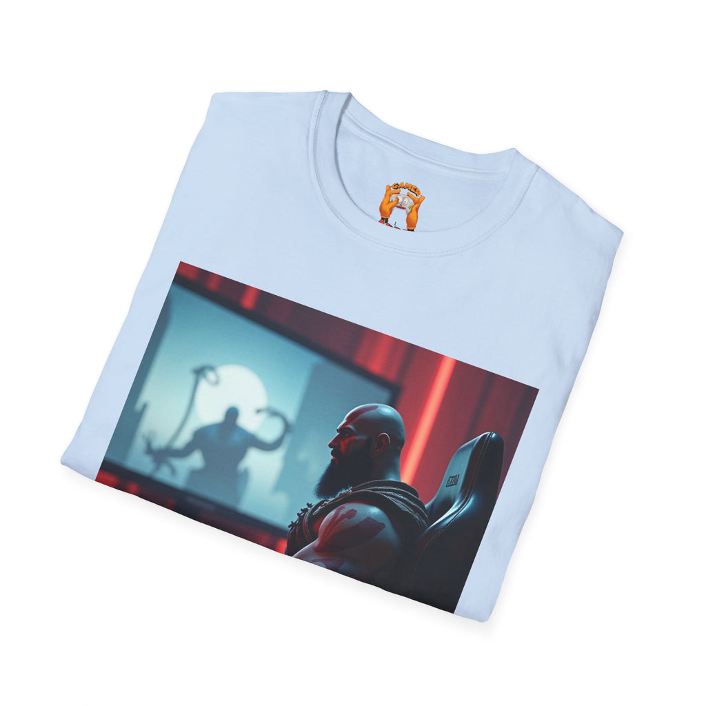 Copy of Gaming T-Shirt - Kratos Playing GOD OF WAR