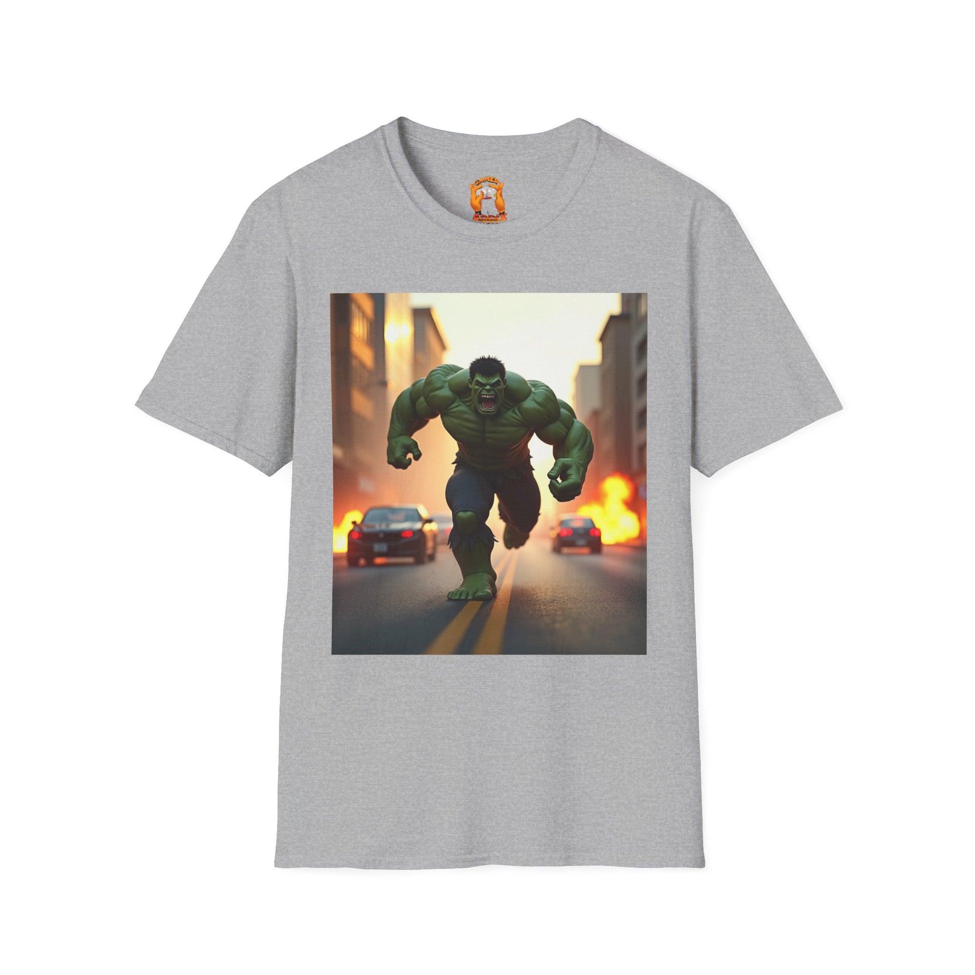 Hulk Graphic Tee - Unisex Softstyle T-Shirt, Casual Wear, Marvel Fan Gear, Birthday Gift, Everyday Outfit, Comic Lover Apparel