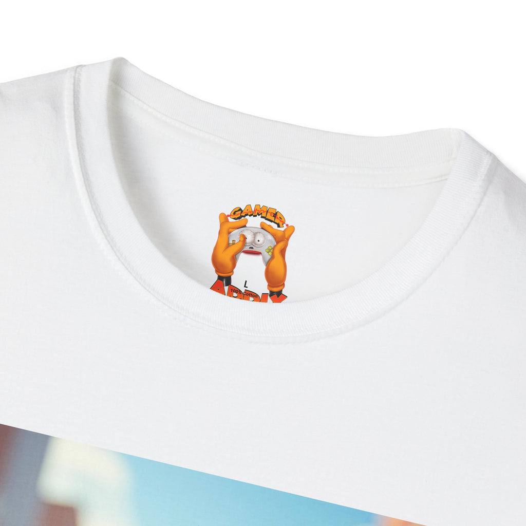 Cute Spiderman Cat Unisex Softstyle T-Shirt, Gift for Kids, Cartoon Tee, Fun Apparel, Birthday Parties, Cosplay, Summer Wear