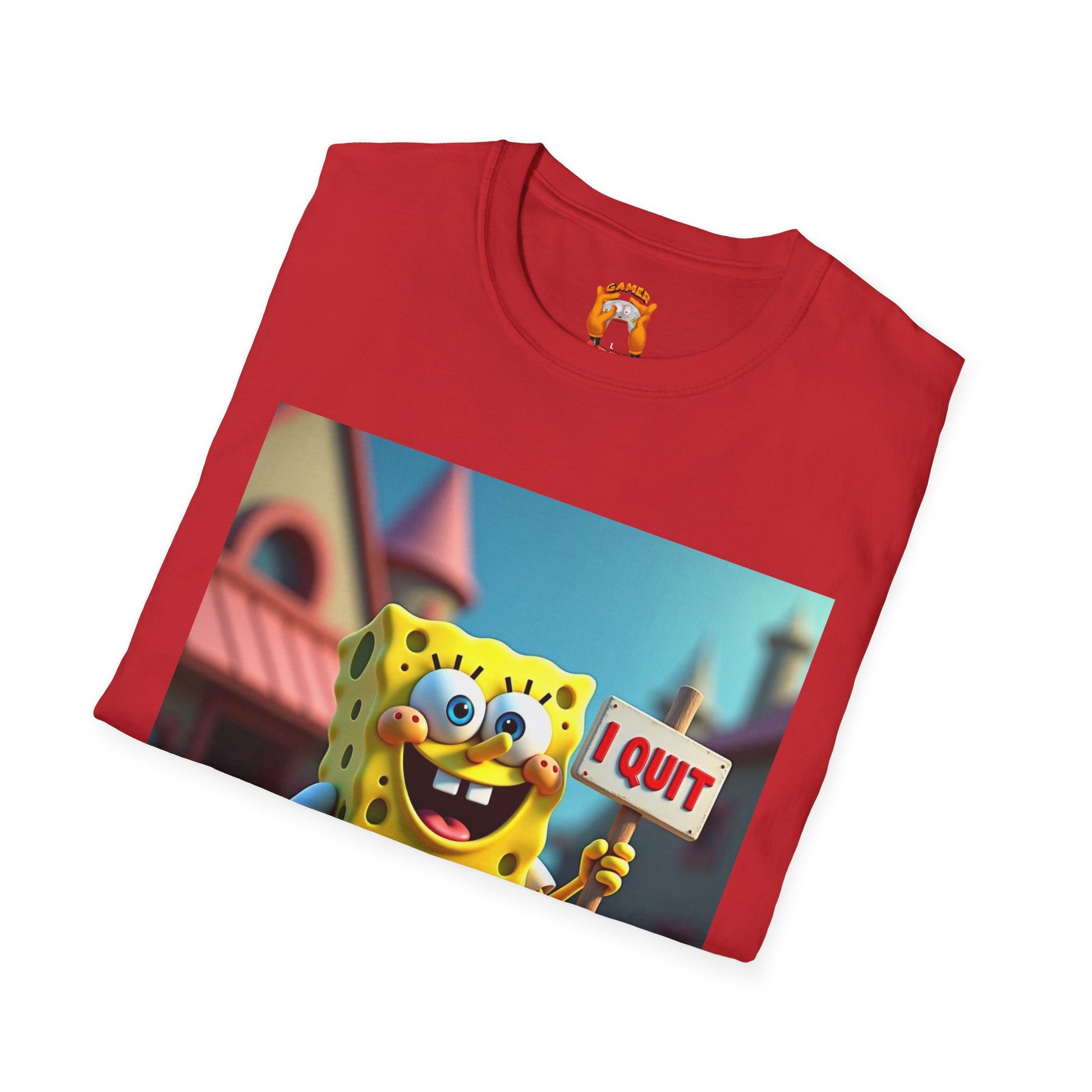 Funny SpongeBob T-Shirt, Ideal for Fans, Casual Wear, Gifts for Kids and Adults, Quirky Humor Tee, Fun Summer Outfit