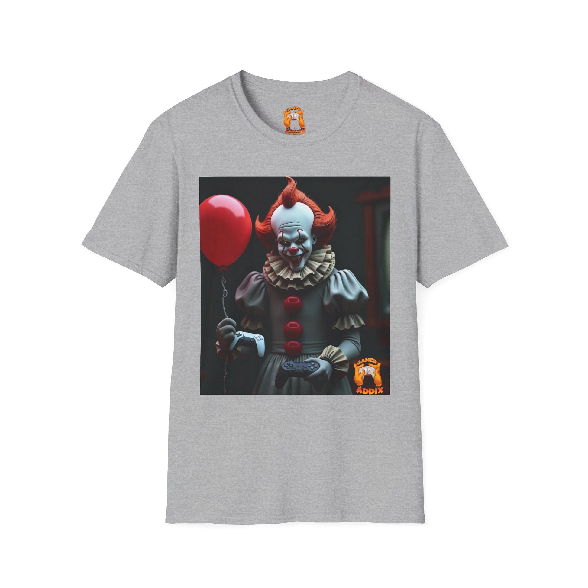 Horror Clown T-Shirt — Pennywise Gaming Clown Graphic Tee