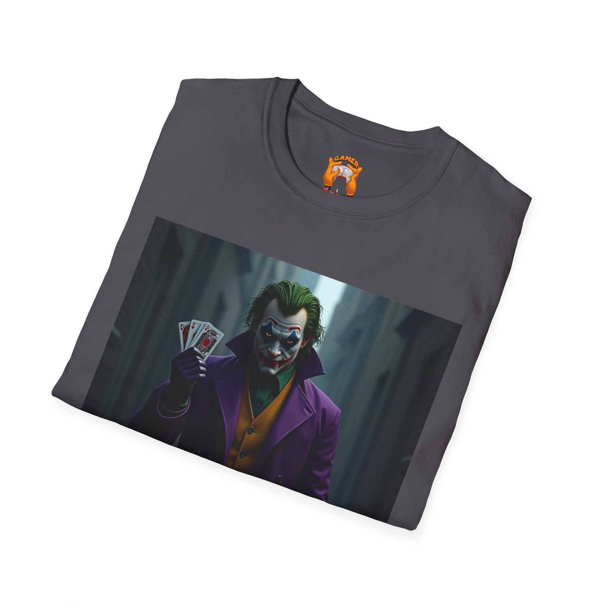 Joker Graphic T-Shirt, Unisex Tee, Geek Style Top, Comic Fan Apparel, Unique Gift for Him/Her, Halloween Costume Shirt