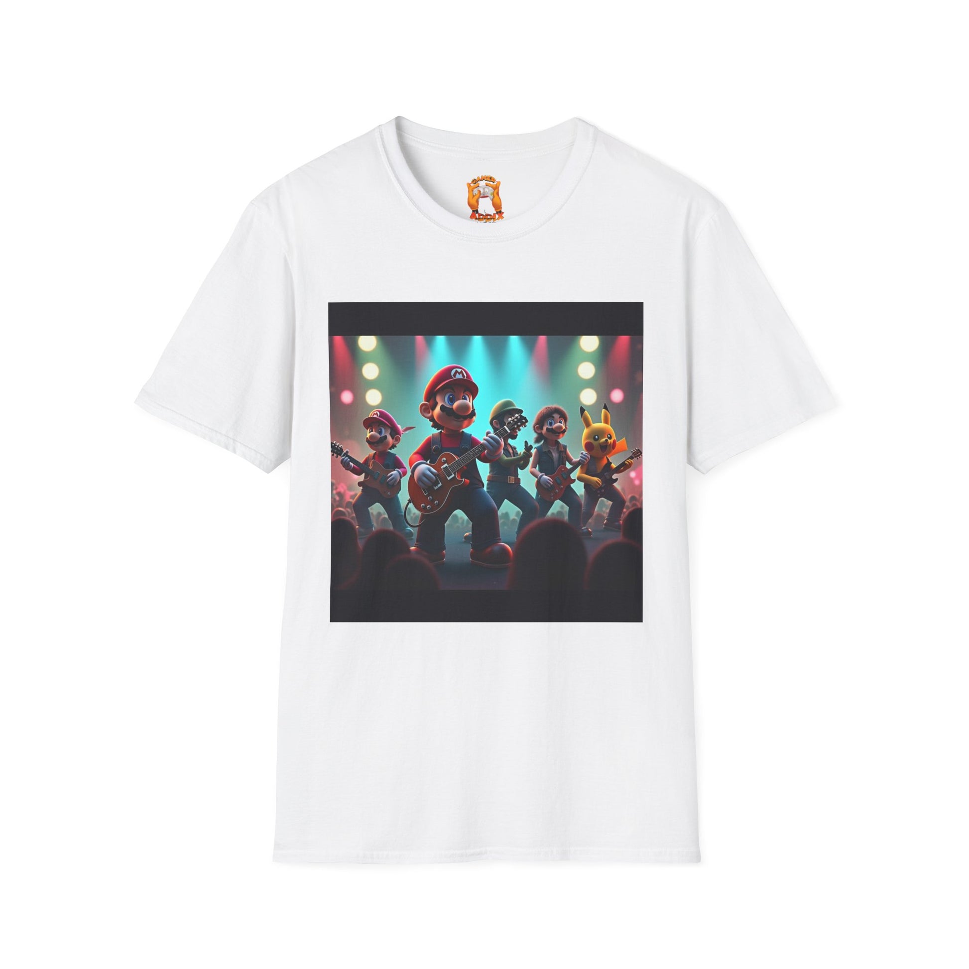 Rockstar Vibes T-Shirt, Retro Gaming Theme, Music Lover Gift, Unisex Tee for All Ages, Fun Family Outings, Casual Everyday Wear