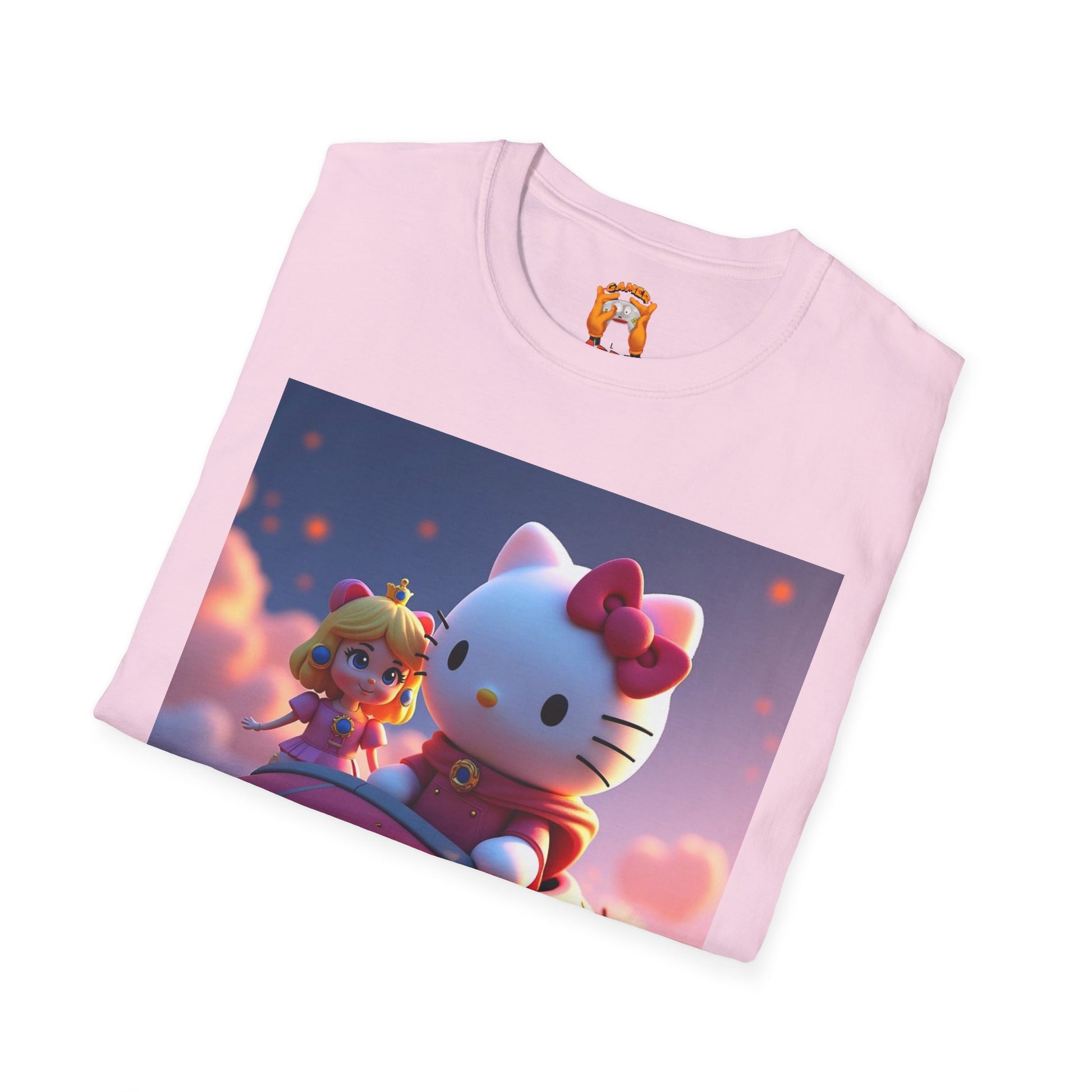 Cute Hello Kitty Graphic Tee,  T-Shirt, Kawaii Fashion, Anime Gift, Casual Wear, Comfortable Everyday Shirt