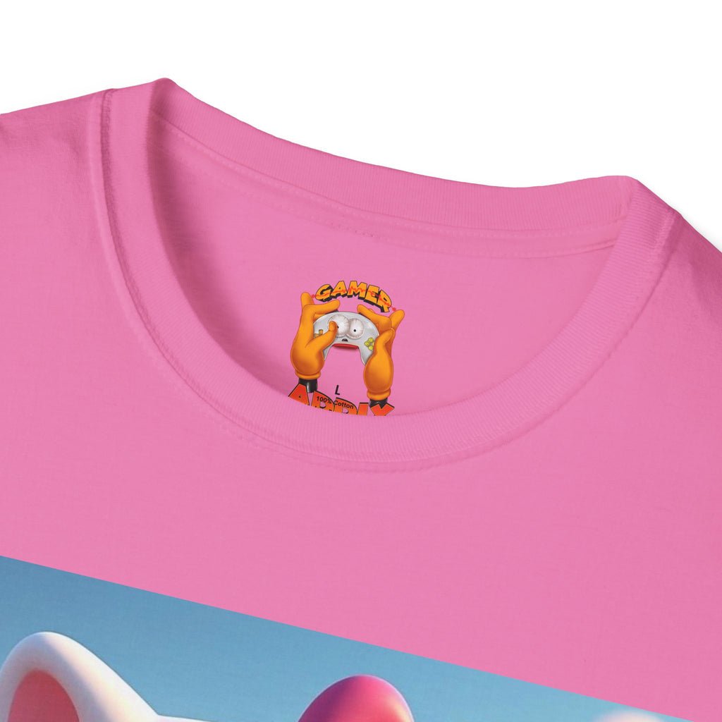 Cute Hello Kitty Vintage Car T-Shirt, Unisex Graphic Tee, Softstyle Tee for Kids, Adults, Birthday Gift, Cartoon Apparel