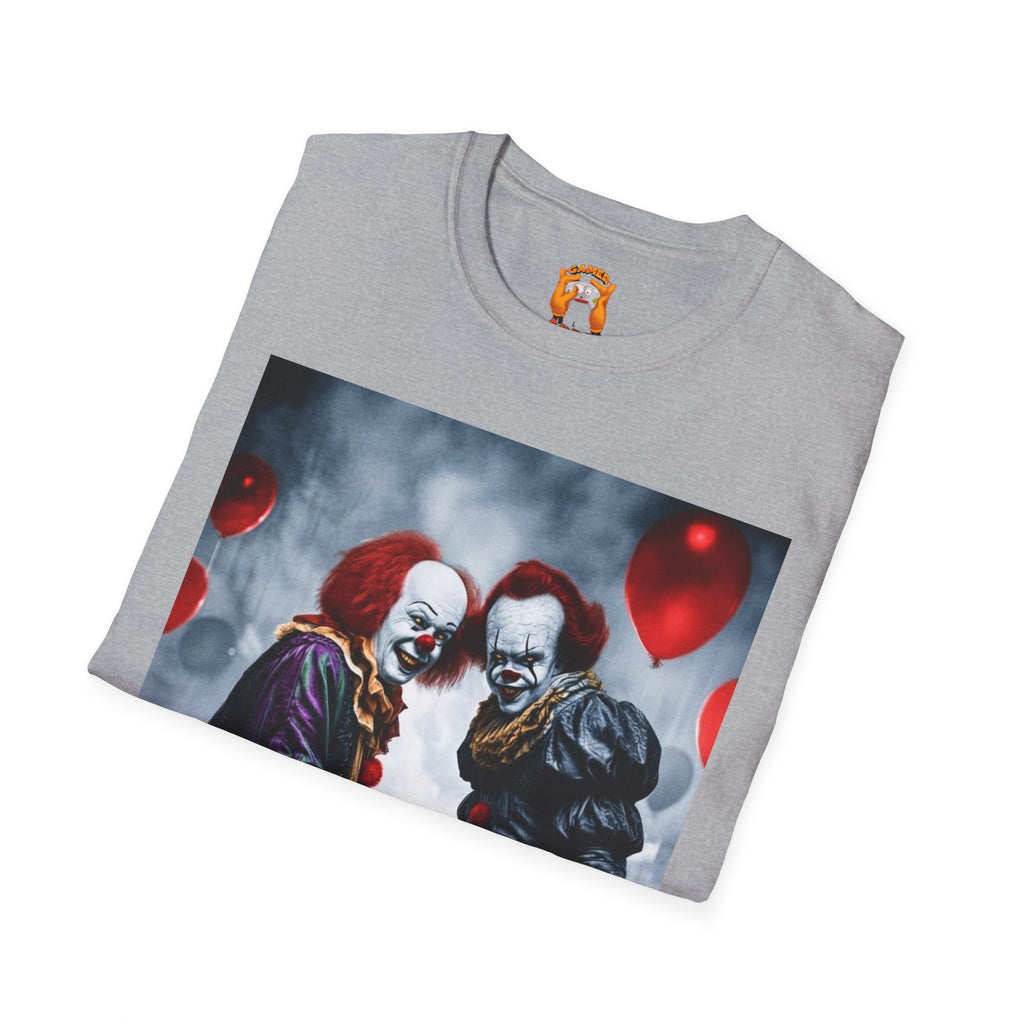 Clown Duel Graphic T-Shirt — “Derry” Horror Movie Inspired Tee