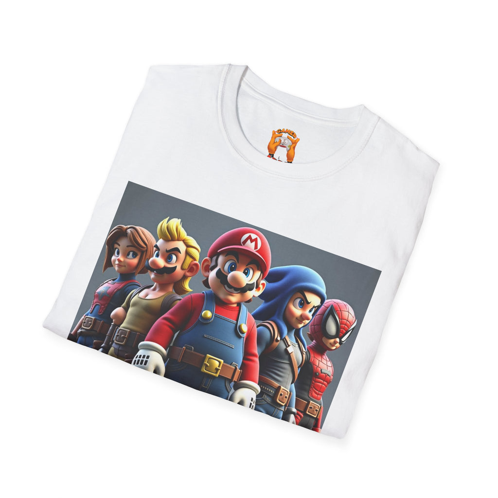 Cool Gamer Character T-Shirt, Unisex Graphic Tee, Video Game Shirt, Gift for Gamers, Retro Style, Birthday Present