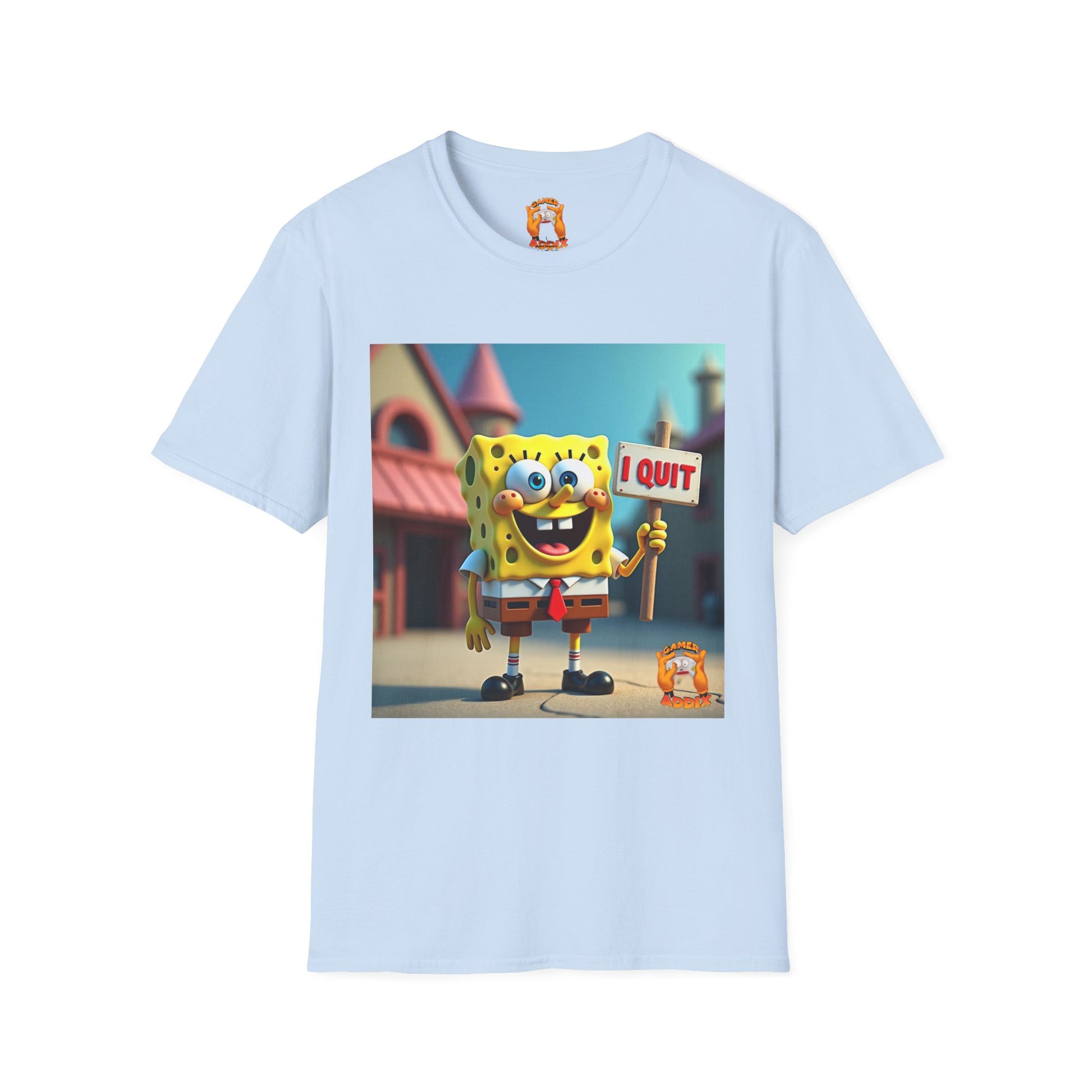 Funny SpongeBob T-Shirt, Ideal for Fans, Casual Wear, Gifts for Kids and Adults, Quirky Humor Tee, Fun Summer Outfit